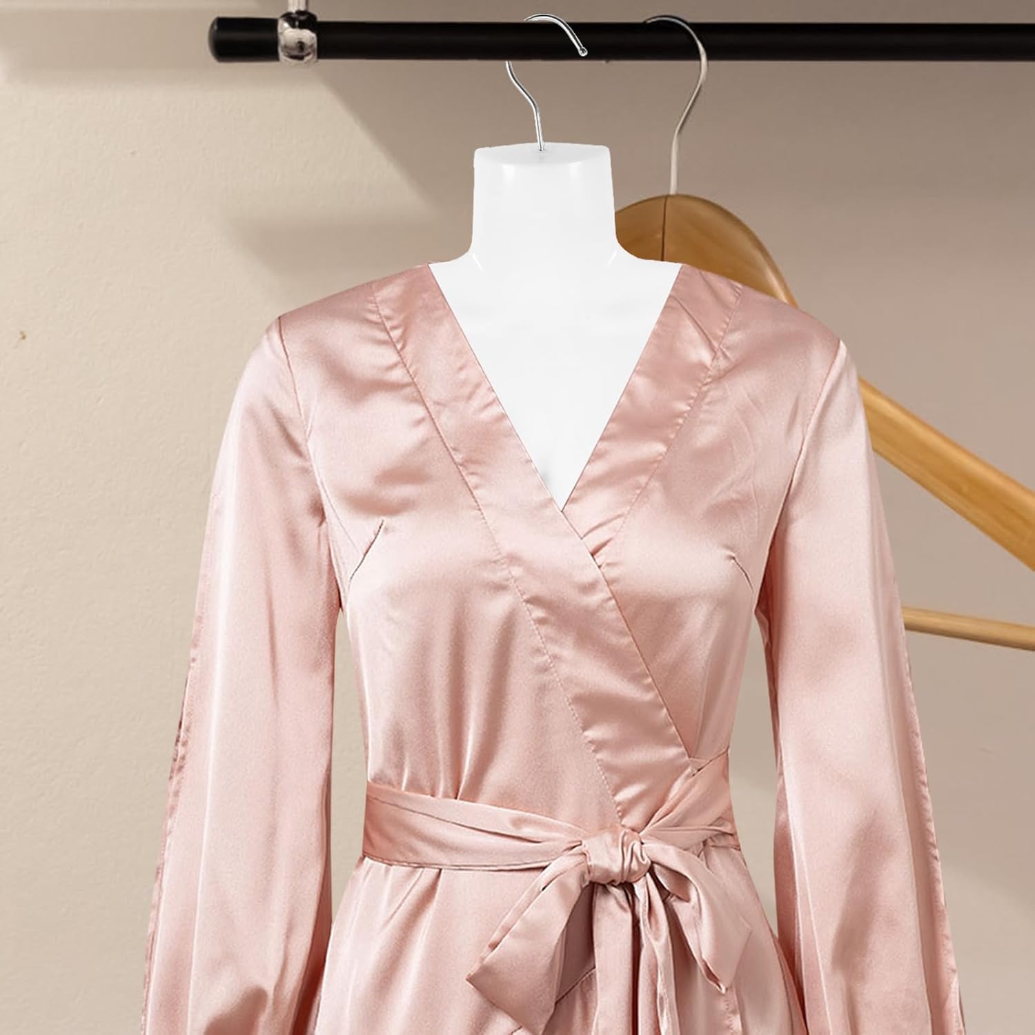 5pcs Female Mannequin Torso Clothes Hanger for Displaying Swimwear, Dresses, and Tops, Lightweight and Reliable Plastic with Hook, Ideal for Retail and Home Use