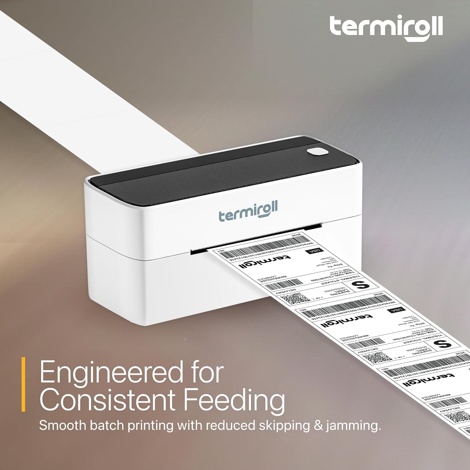 4x6 Thermal Labels, Shipping Stickers, 500 Labels/Fanfold Perforated, Compatible with Rollo, Zebra, iDPRT, Munbyn & More Direct Thermal Printers, Strong Adhesive, Multipurpose Small & Medium Business