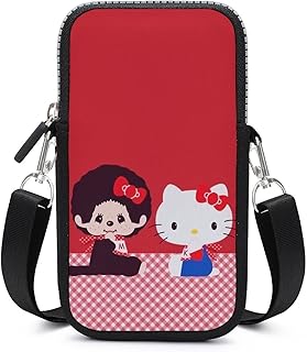 [Blosun] モンチッチ お財布ポシェット ショルダー スマホポーチ お財布ショルダーバッグ レディース 軽量 アニメ キャラクター 男女兼用 洗濯可能