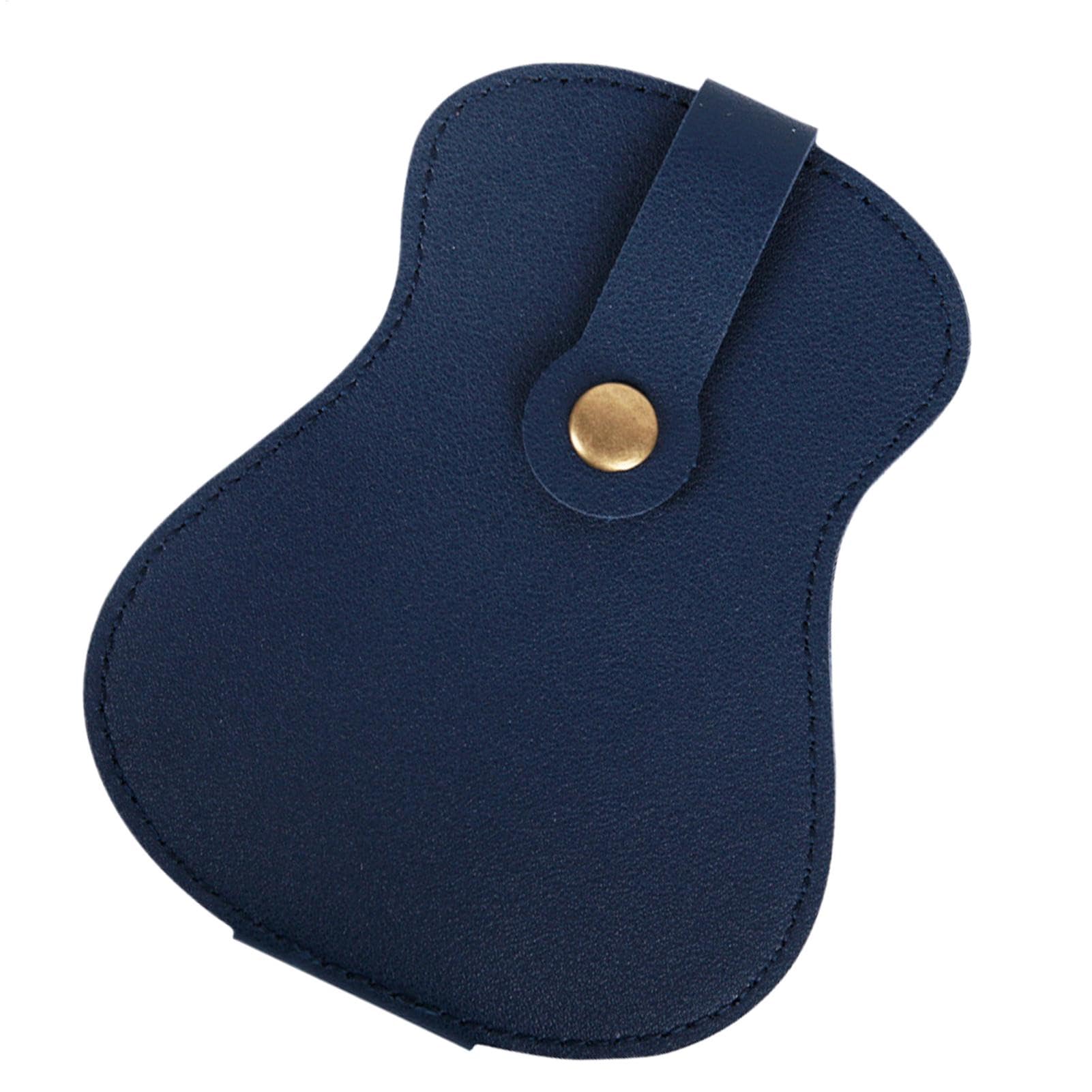 Porta Plettri Per Chitarra In Pelle Marrone - 17 Slot, Con Design A Chitarra - Foto 7