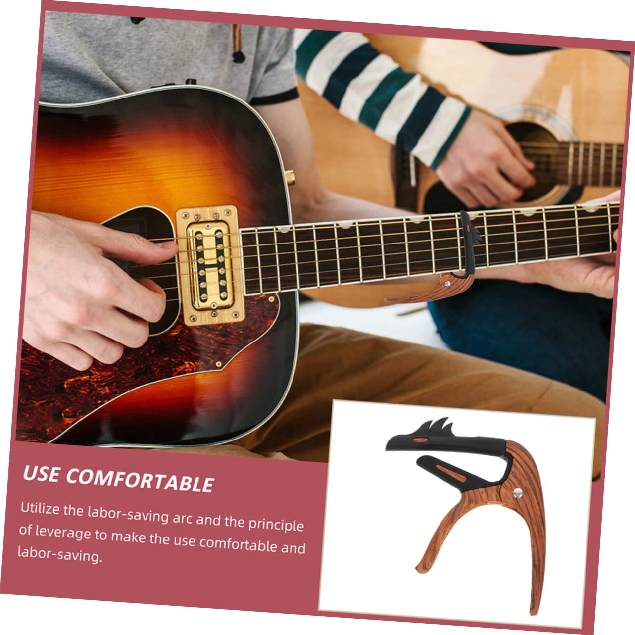 Supvox 5 Stück Clip-on-gitarren-capodaster Metallklemme Für Akustikgitarren Stimmclip Für Ukulele Feine Verarbeitung Für Profis