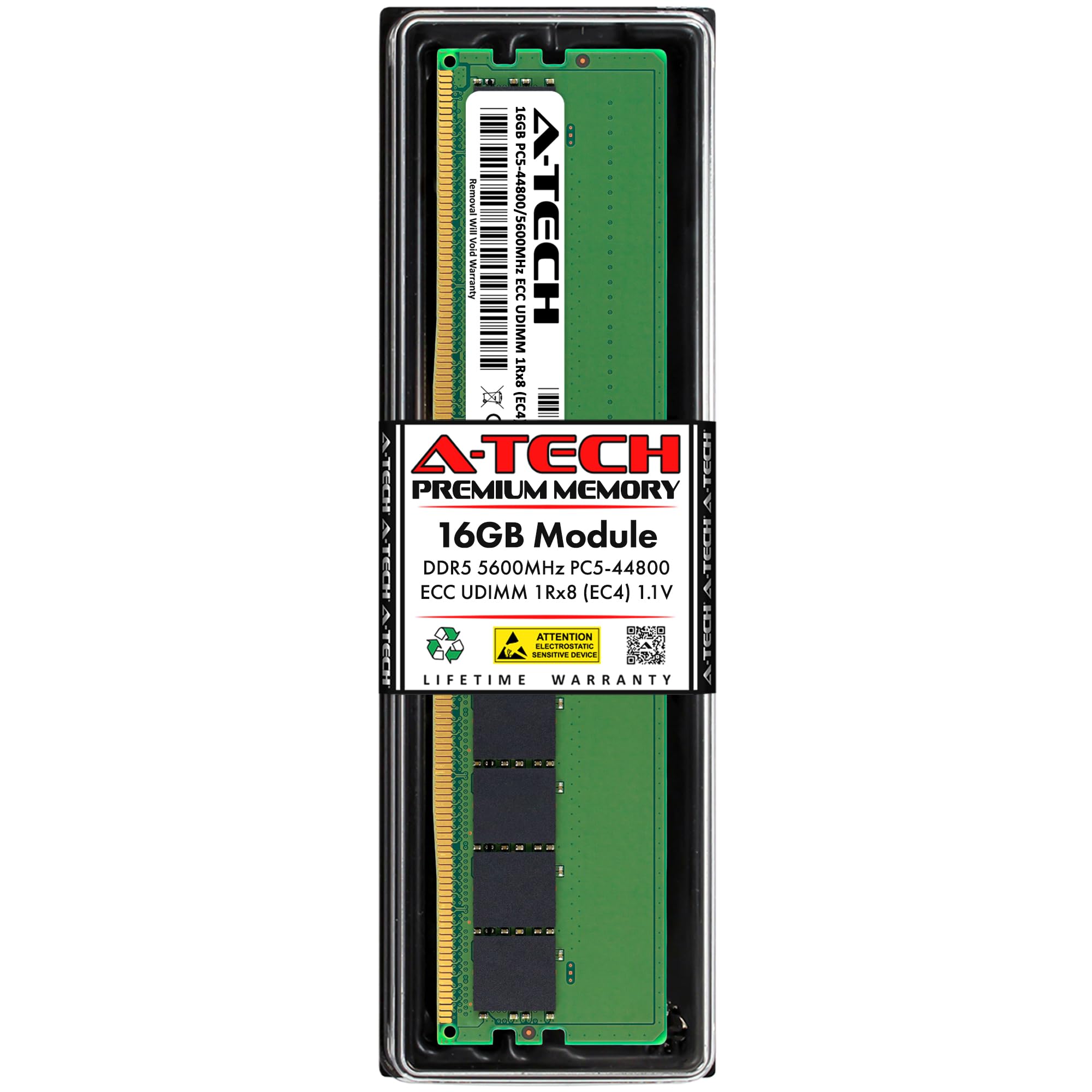 Amazon.co.jp: A-Tech 16GB DDR5 5600MHz PC5-44800 ECC UDIMM 1Rx8