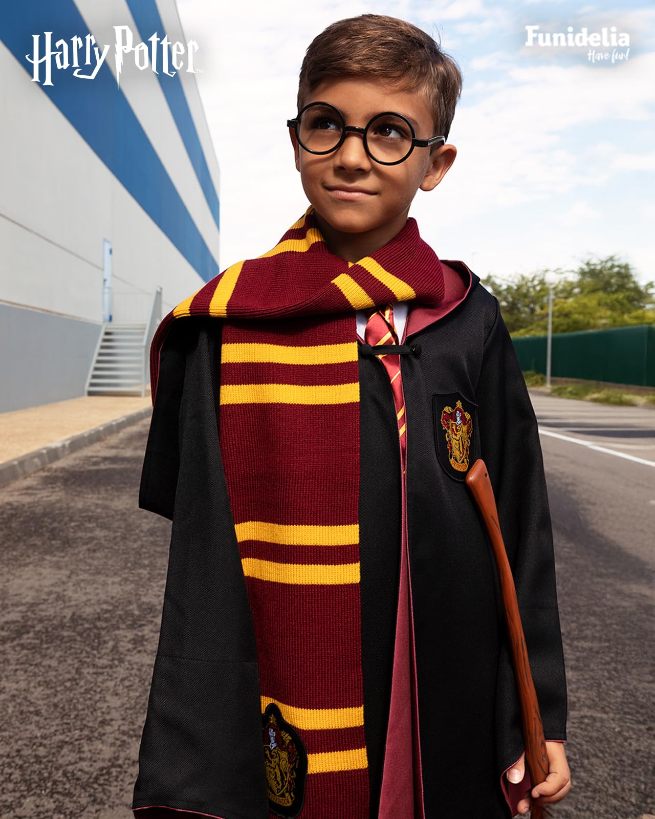 Funidelia | Szalik Gryffindor Harry Potter Męskie i dla kobiet Hogwarts Czarodzieje Filmy i seriale - Akcesoria dla dorosłych akcesoria dla kostiumu - Bordowy