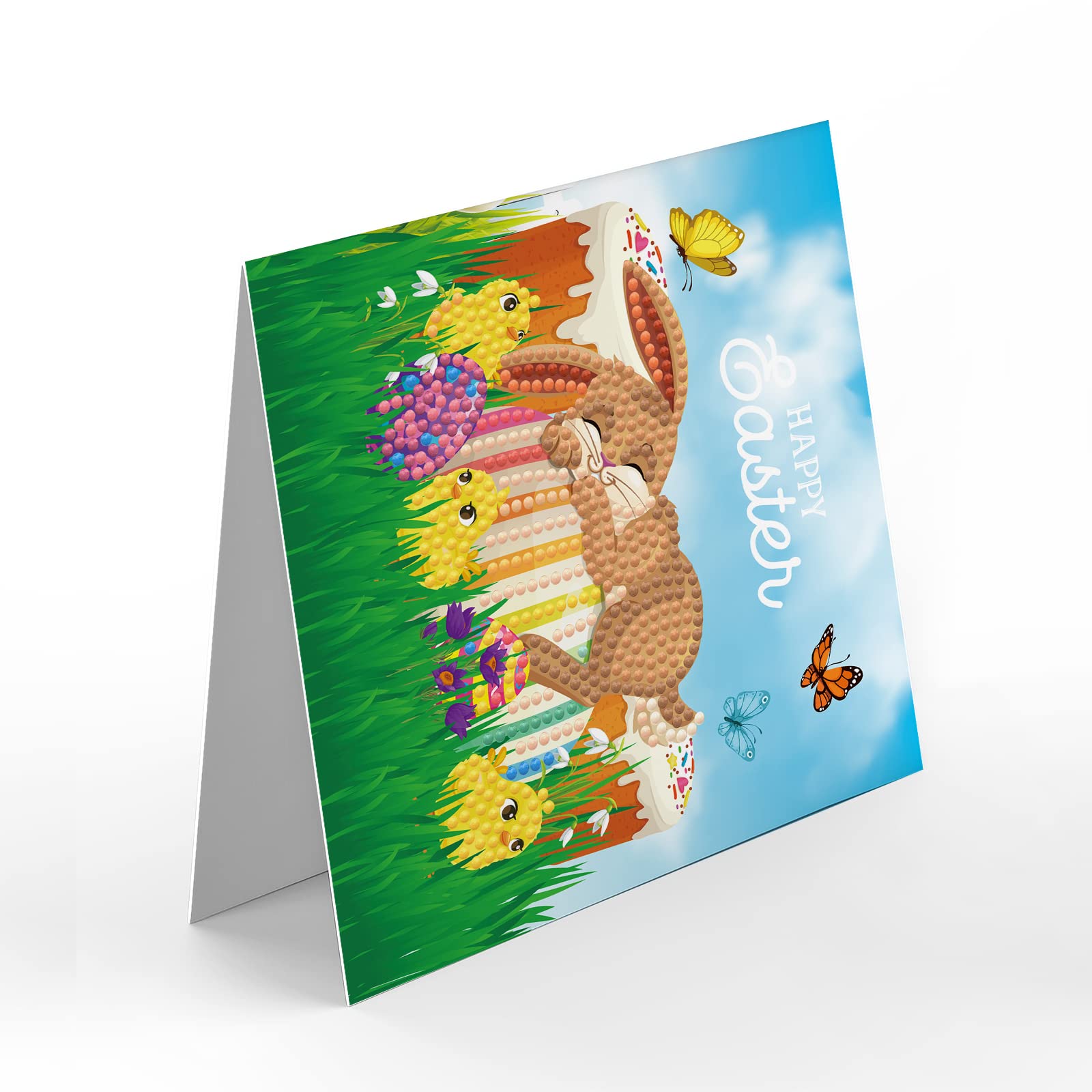 VNSTKWW 8pcs 5D DIY Diamond Painting Greeting Card - Image 4