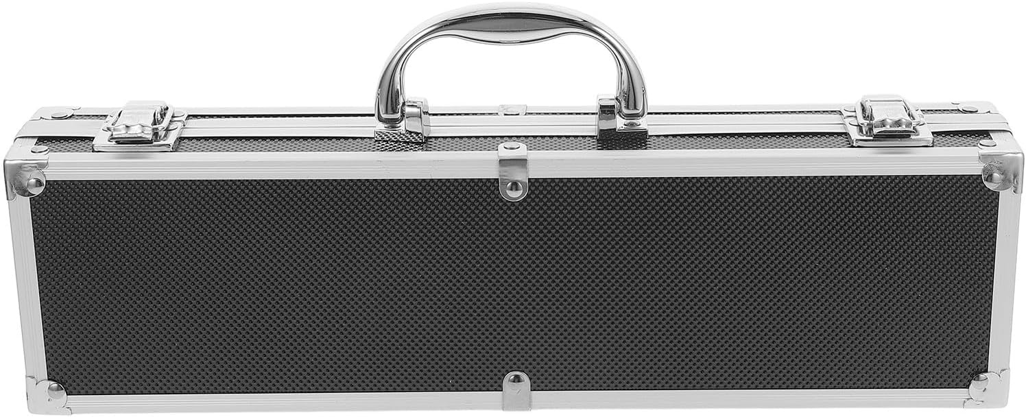 Aluminium Alloy Tool Box Organizer with Handle, Small Capacity Portable Storage Case 364mm for Hand Tools, Craft Supplies, and Travel Use