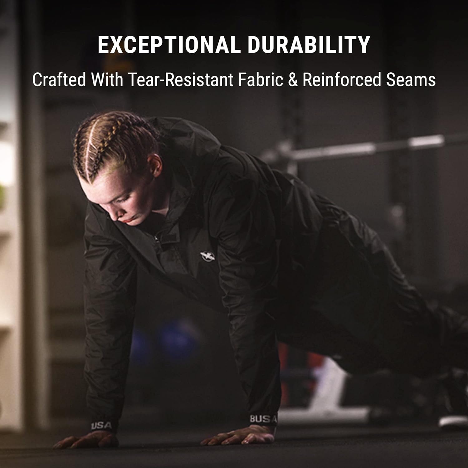Hayabusa Pro Boxing Hooded Sauna Suit For Men and Women Set Includes Nylon PVC Coated Fabric Jacket and Pants