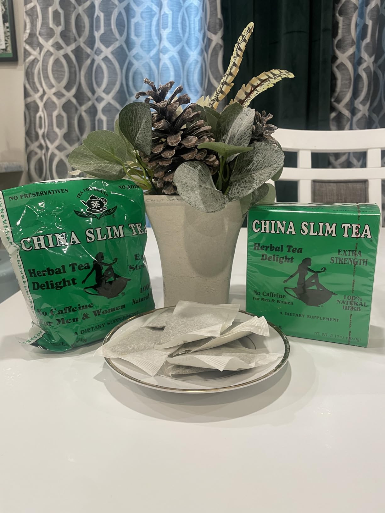 China Slim Tea Dieter's Delight 36 Tea Bags NET WT 3.17 OZ