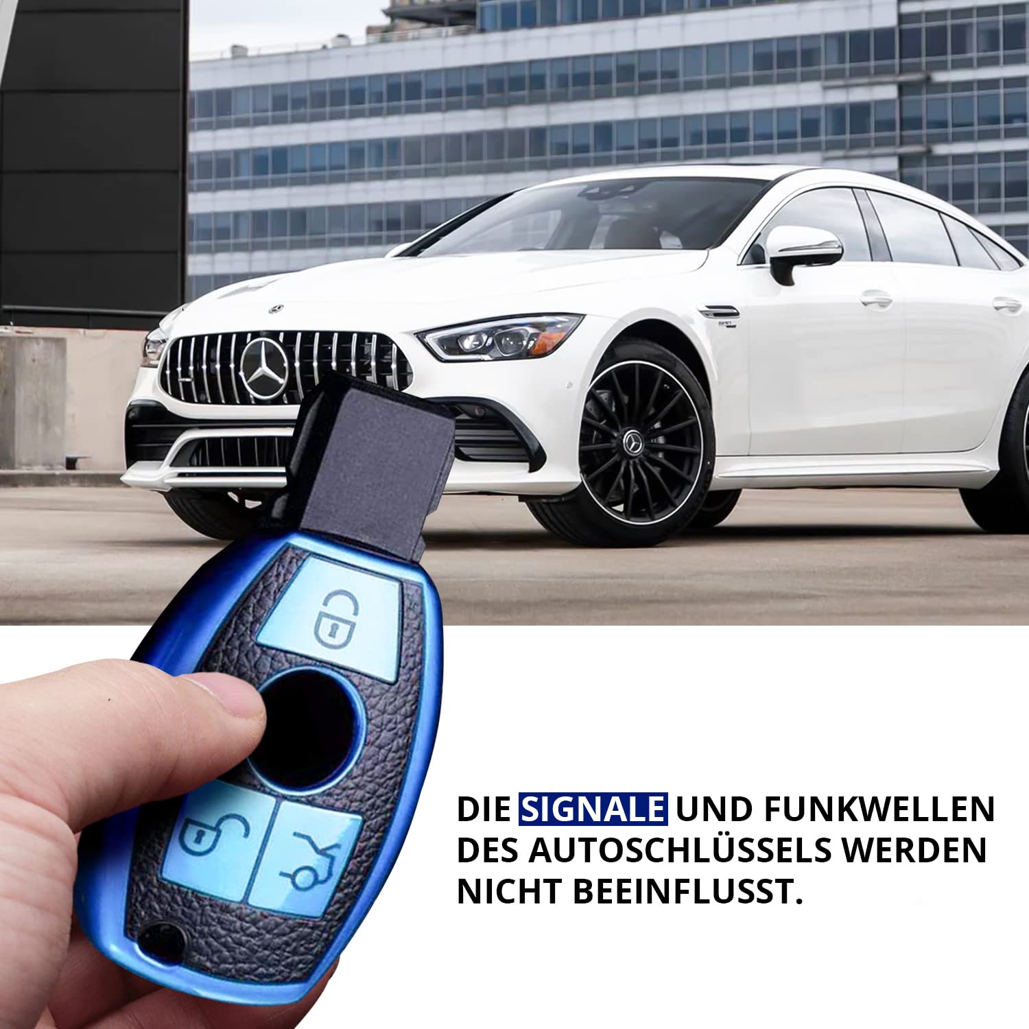 Custodia Portachiavi In TPU E Silicone Per Mercedes Benz Classe E E S, Pelle Rossa, Impermeabile E Anti-Graffio, Con Design Anti-Caduta
