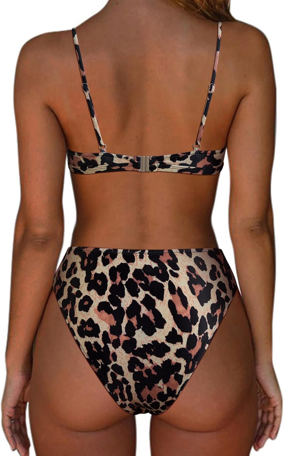 SUUKSESS Women High Waisted String Bikini Sets Sexy Two Piece Cutout Swimsuits - Image 2