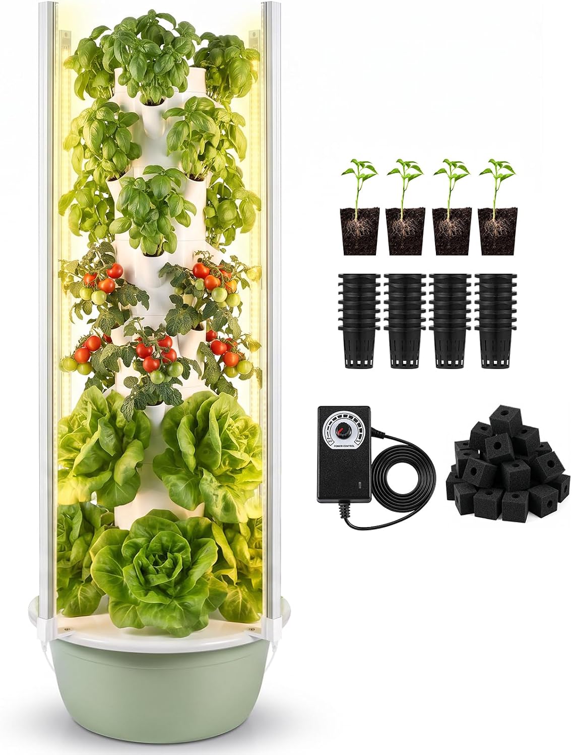 BAOSHISHAN 7-Tier 28 Pod Hydroponic Tower