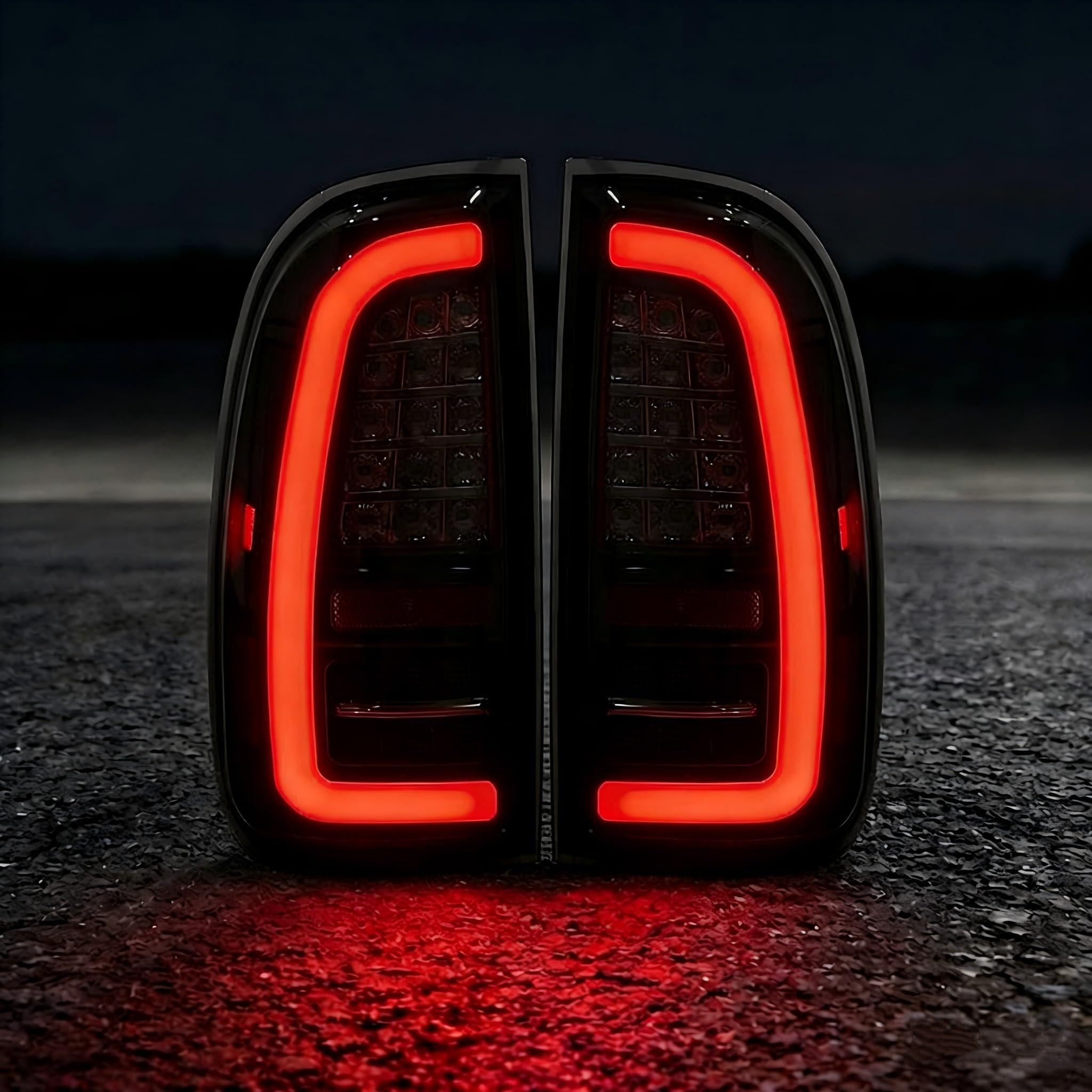 Photo 1 of OKSIWA C-Shape Full LED Tail Lights for 2000–2006 Toyota Tundra Standard & Access Cab, High-Brightness Brake & Rear Lights, LED Tail Lamp Replacement, Weather-Resistant,Plug and Play