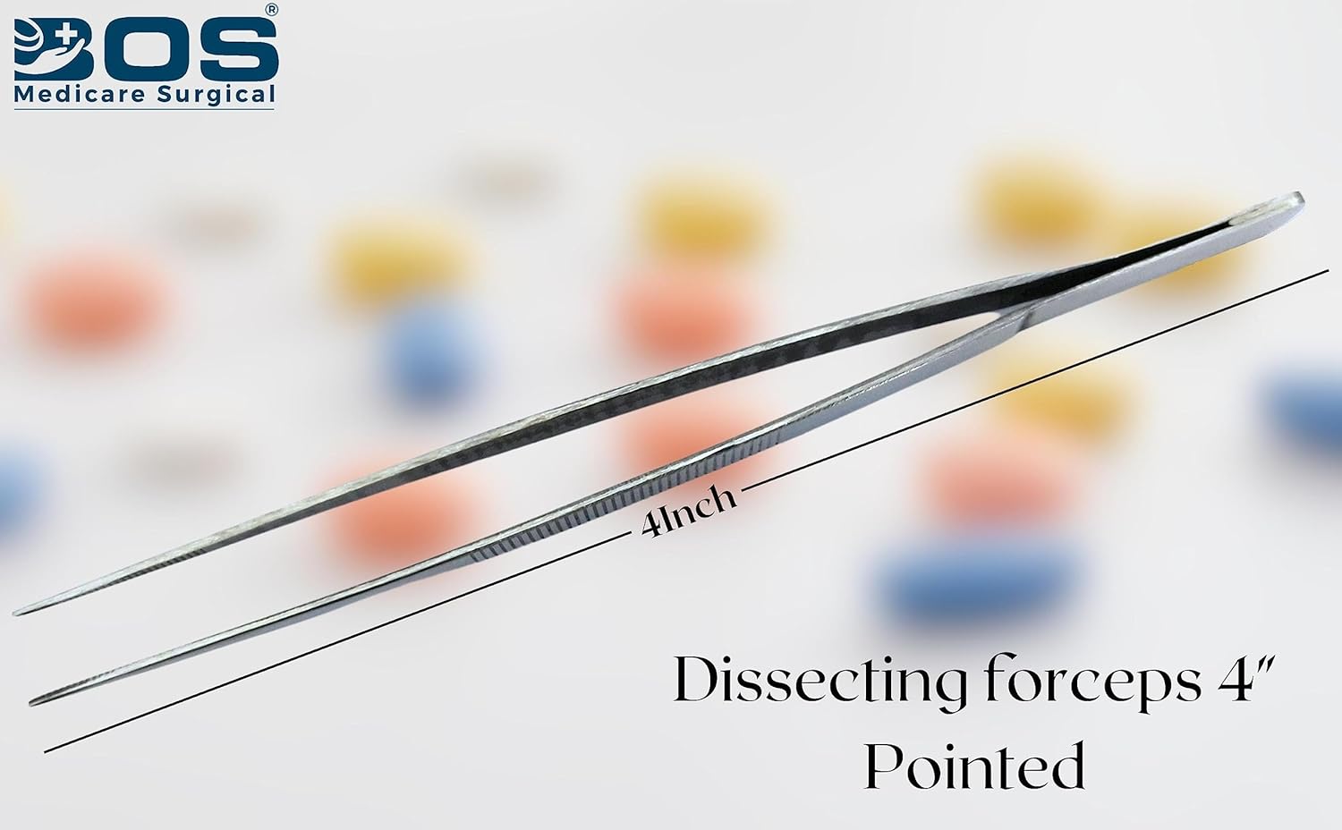 Bose Medicare Surgical® Vychopathy forceps 4 indicated | Stainless Steel Prosecons Tissue Holding forceps | Straight dental tip for the use of medical, laboratory, dissection and surgical means Bose Medicare Surgical® Vychopathy forceps 4 indicated | Stainless Steel Prosecons Tissue Holding forceps | Straight dental tip for the use of medical, laboratory, dissection and surgical means