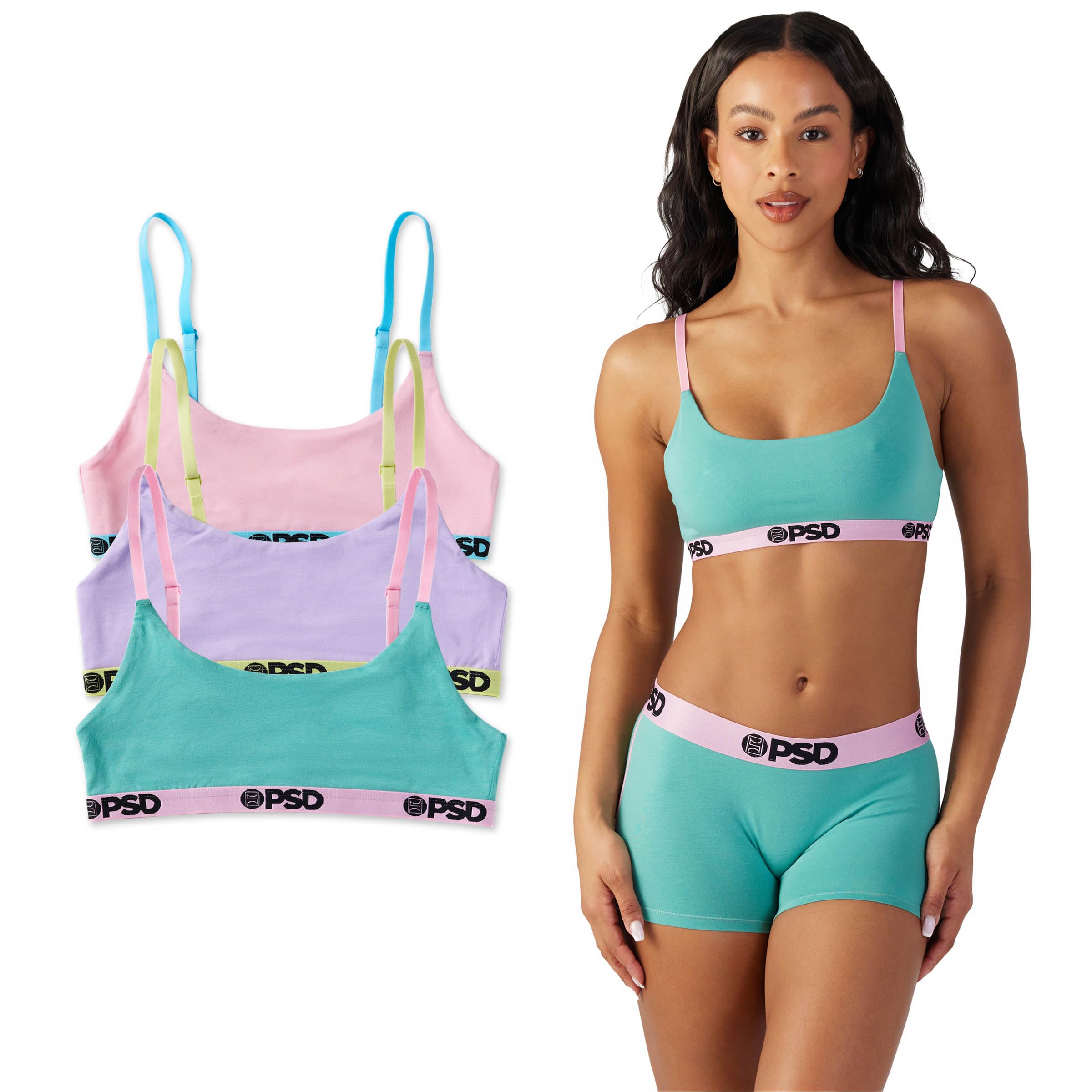 PSD Underwear Womens Bralette - Modal Blend Soft Medium Support Bralettes for Women