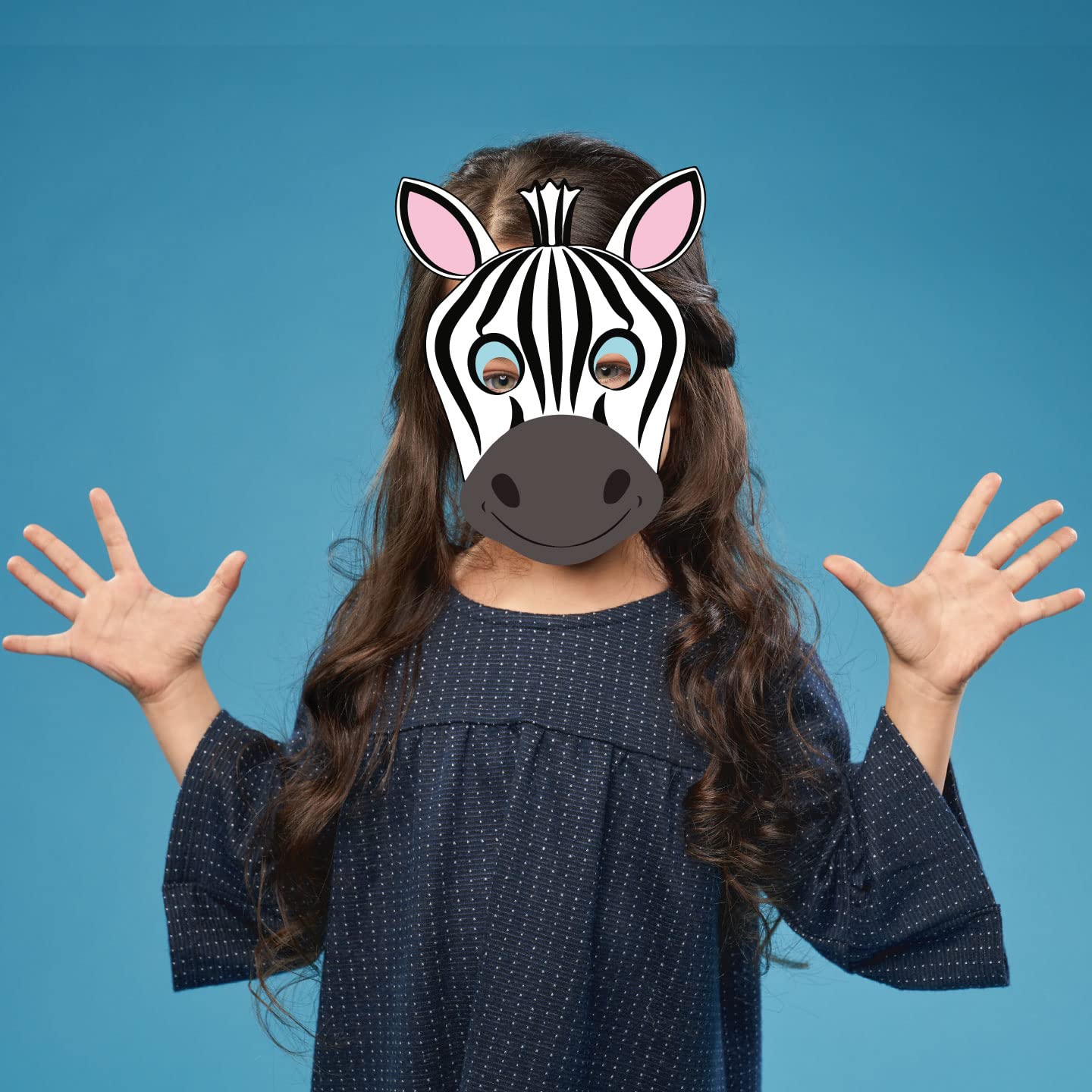 Festiko® Jungle Animal Eye Masks for Jungle Safari Theme Birthday Party Decoration, 12 Pcs Animal Face Masks with Elastic Band, 7 x 5.5 Inch, Kids Party Favors & Photo Booth Props 4