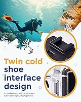 Vista 5 de Waterproof Housing Case with Dive Filters for DJI Osmo Action 5 Pro/4/3, Support 60 m/197 ft Deep Diving, Underwater Case with High Transmission