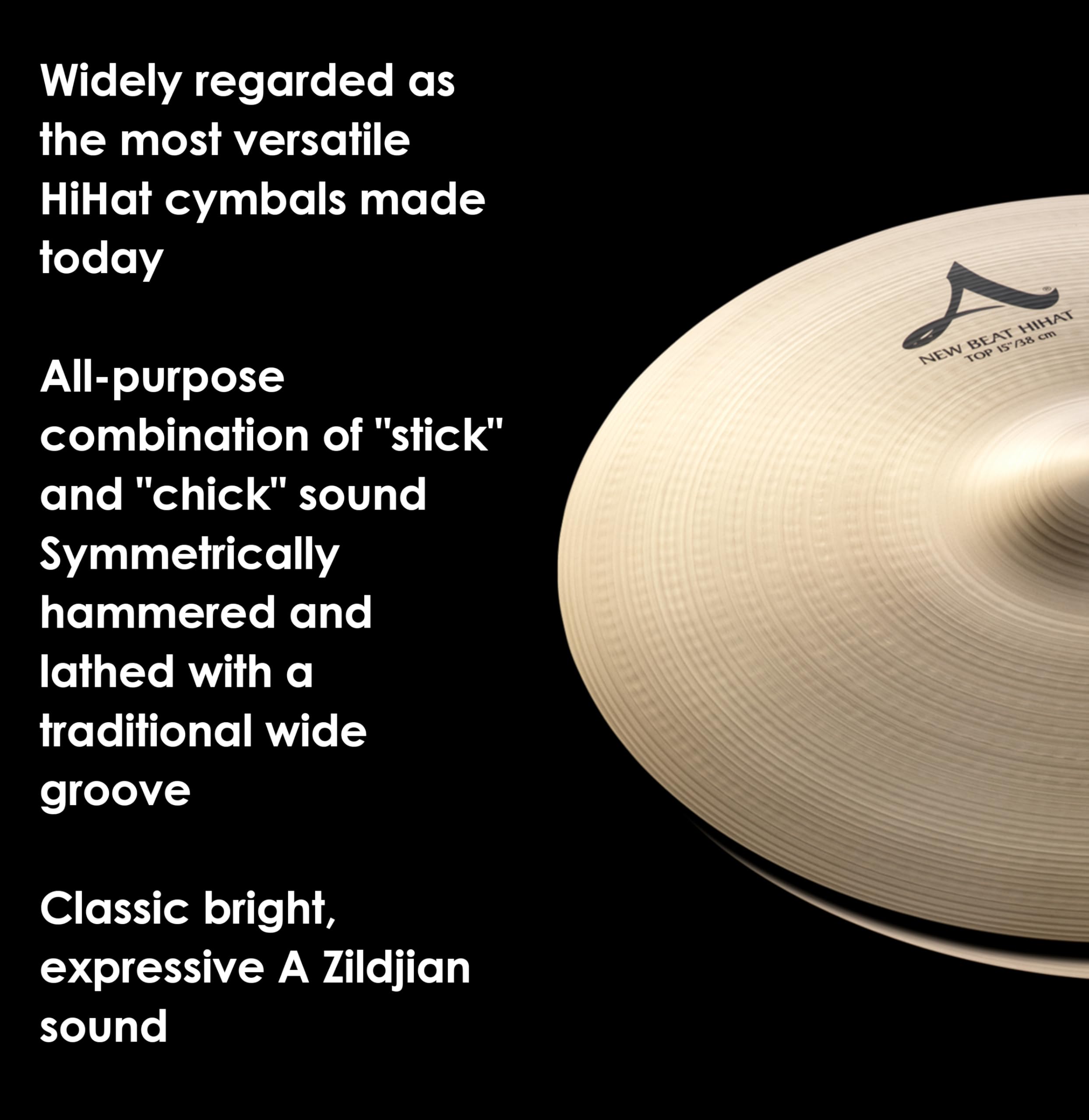 Zildjian A' Zildjian NewBeat HiHat 15", Traditional Finish - HiHat