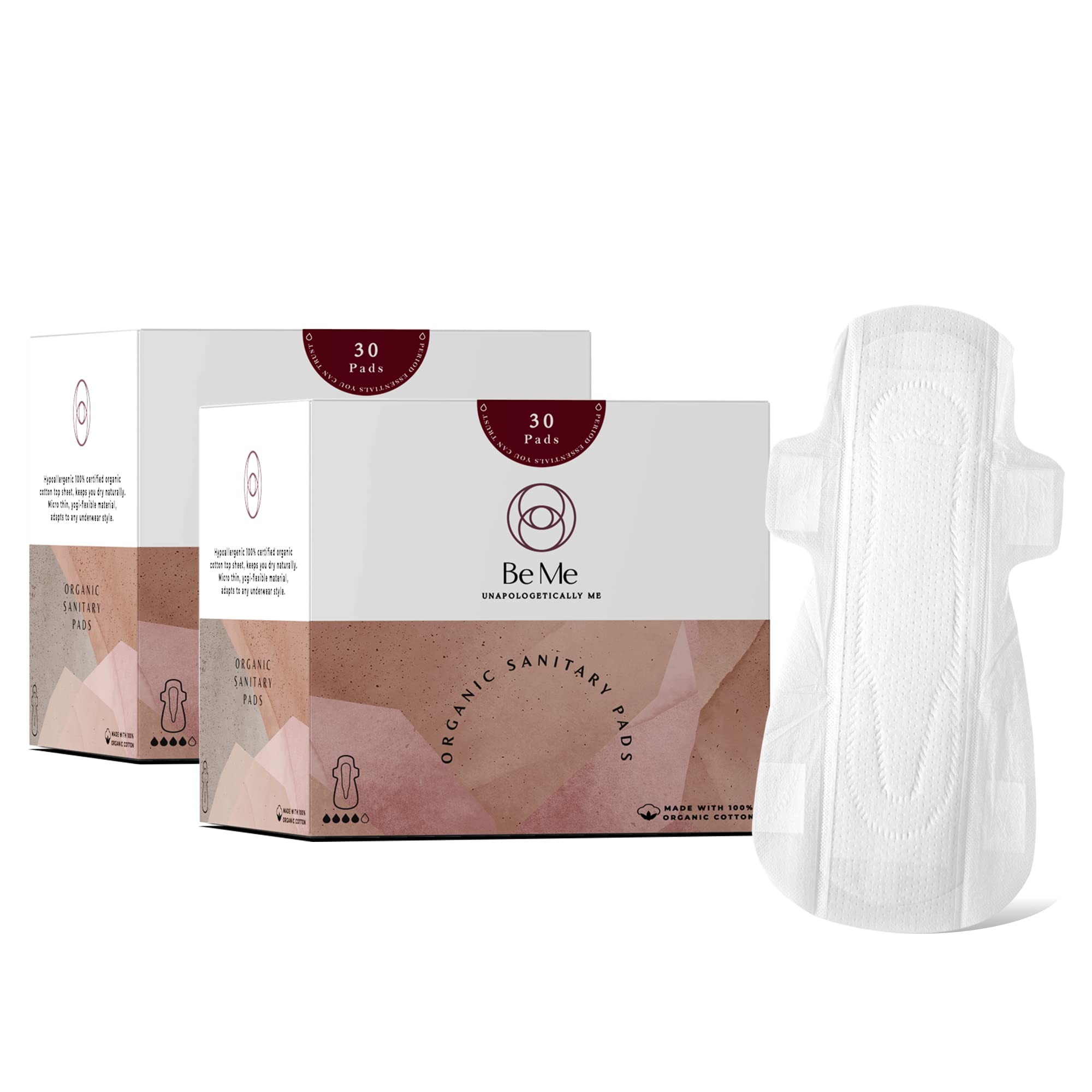 Be Me - Sanitary Pads for Women - Double Wing - For Heavy Flow & Overnight Pad - With White Disposal Pouches, Rash Free, Biodegradable, Anti Bacterial Napkin (Extra Large - Pack of 60 Pads) (B0BGLDKRT4) Amazon Price History, Amazon Price Tracker
