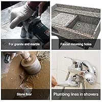 Vista 7 de 1-3/8 '' Broca de núcleo de diamante seco 5/8'-11 Rosca para granito 1.378 in Albañilería Coring