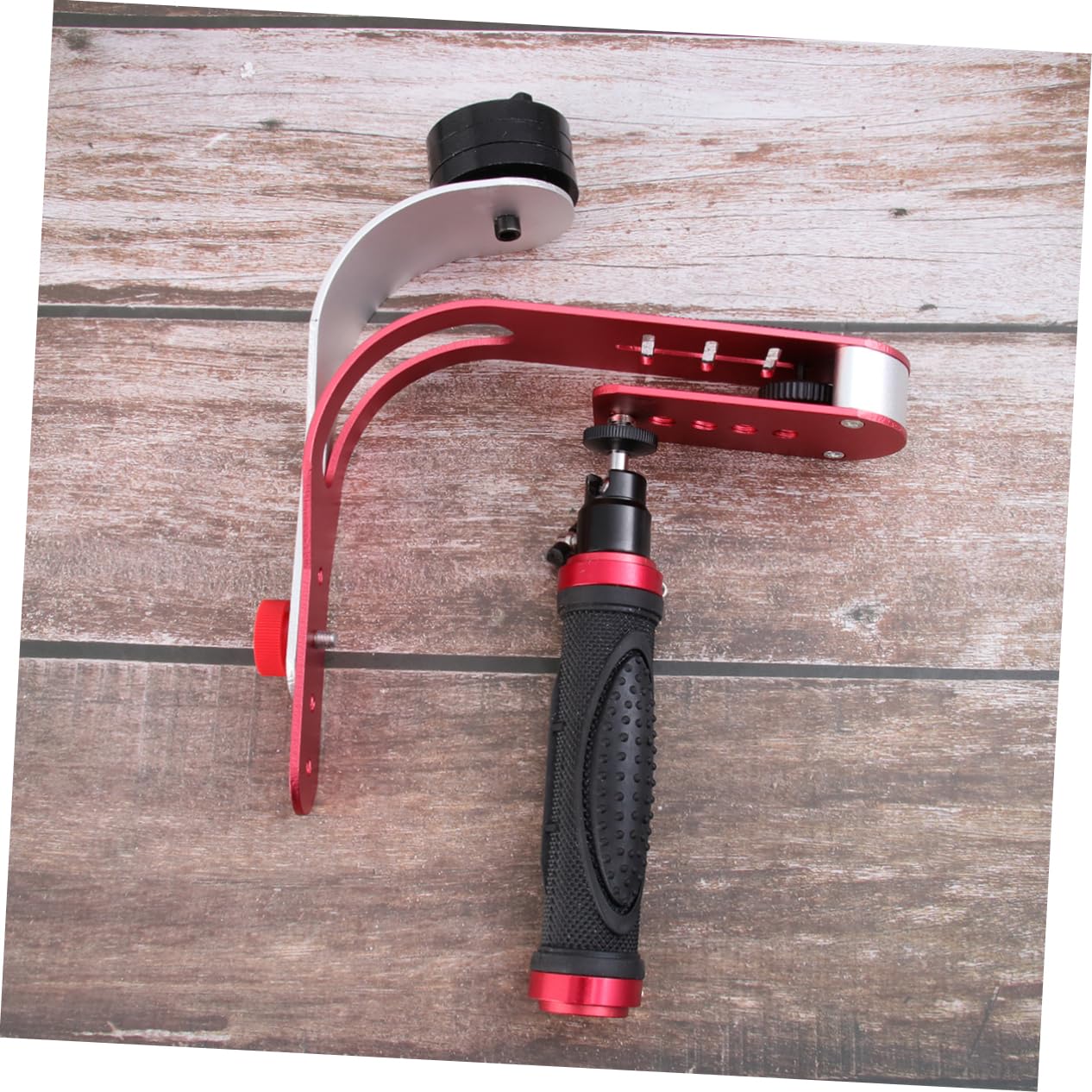 Gatuida Stabilizzatore Bassa di Fotocamera in Dslr Lega e Alluminio Rosso Supporto Portatile Angolazione Movimento Fluido e Riduzione Vibrazioni Video