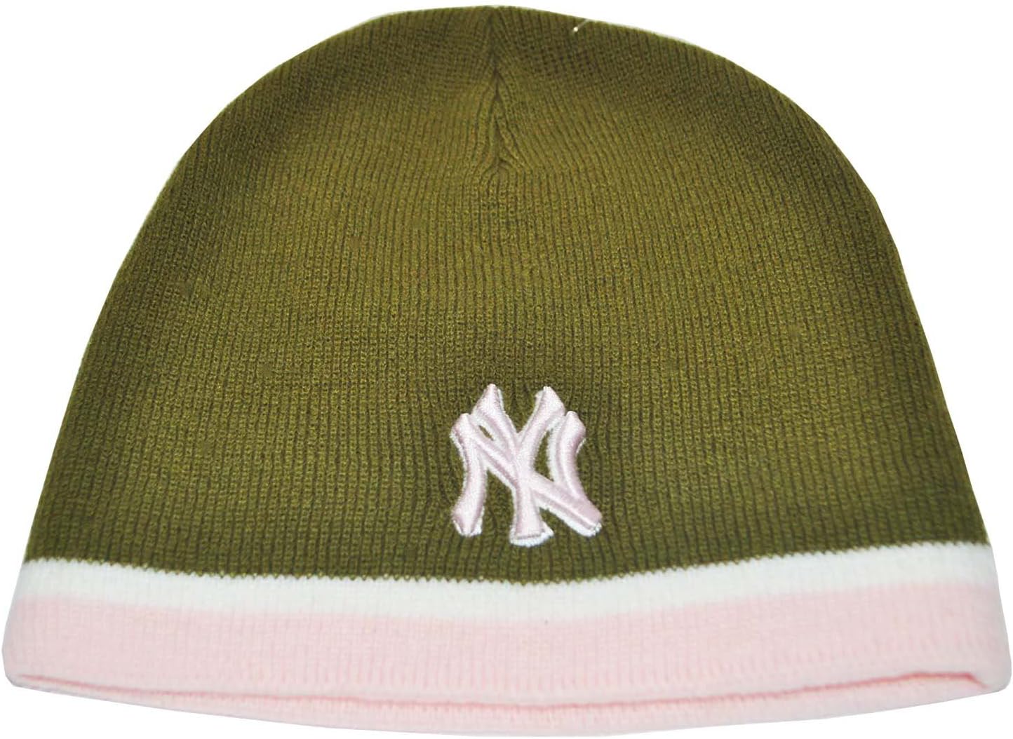 NY Yankees Dark Green Beanie Hat (BH3534)