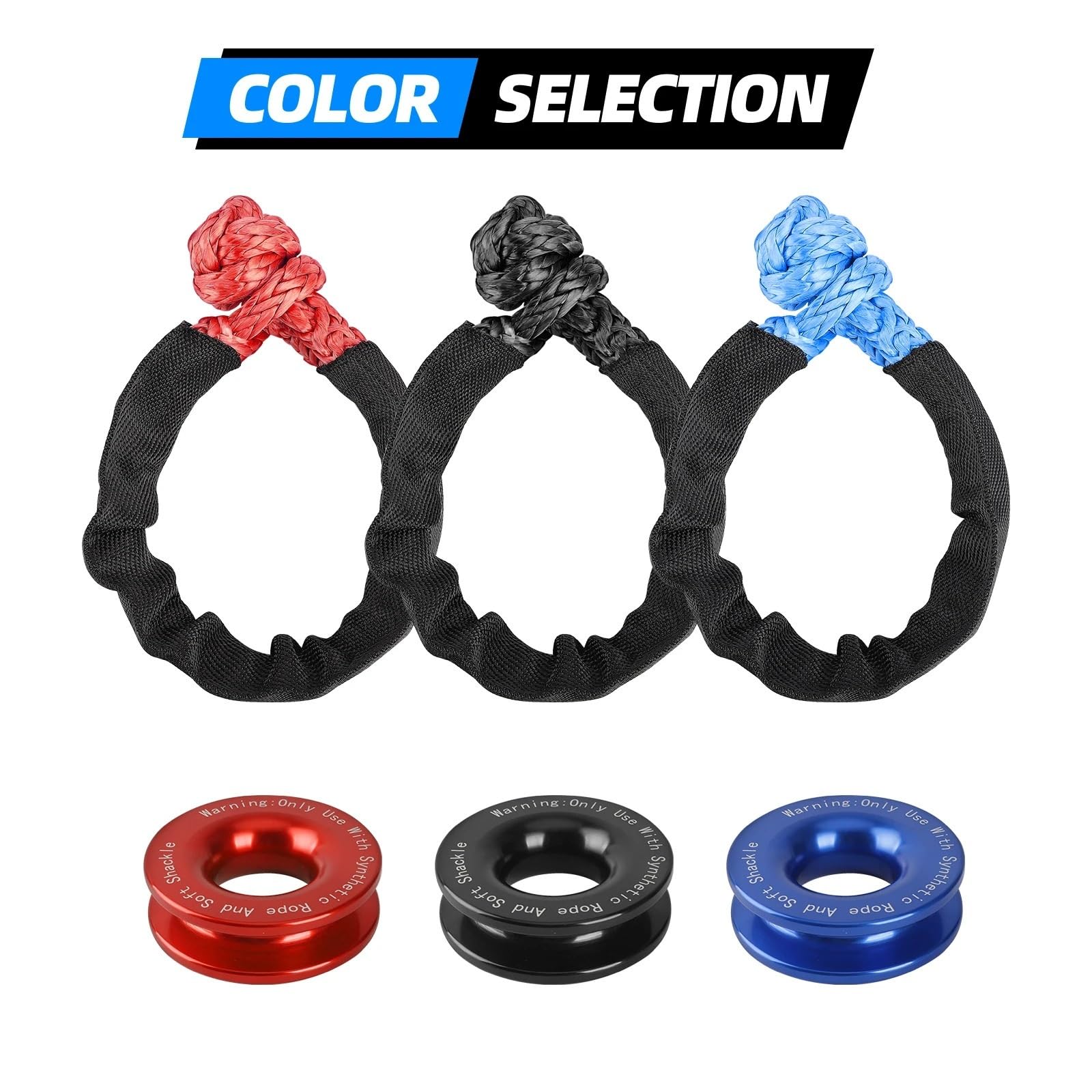 41000lbs Soft Shackle Synthetic Rope