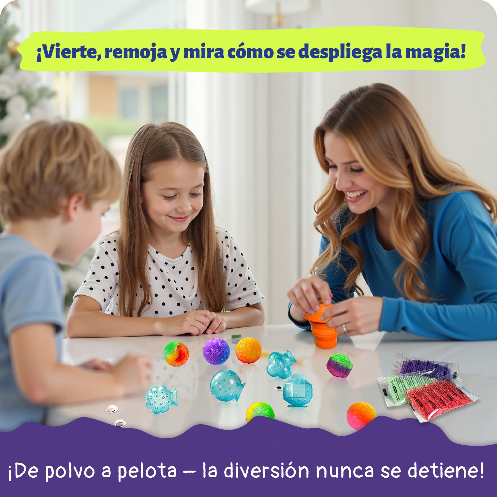 Jumping Ball Making Kit for Kids Ages 8 and Up - CREATE Fun Colorful Power Balls - Scientific Experiment Set - Make up to 20 Jumping Balls — view 4