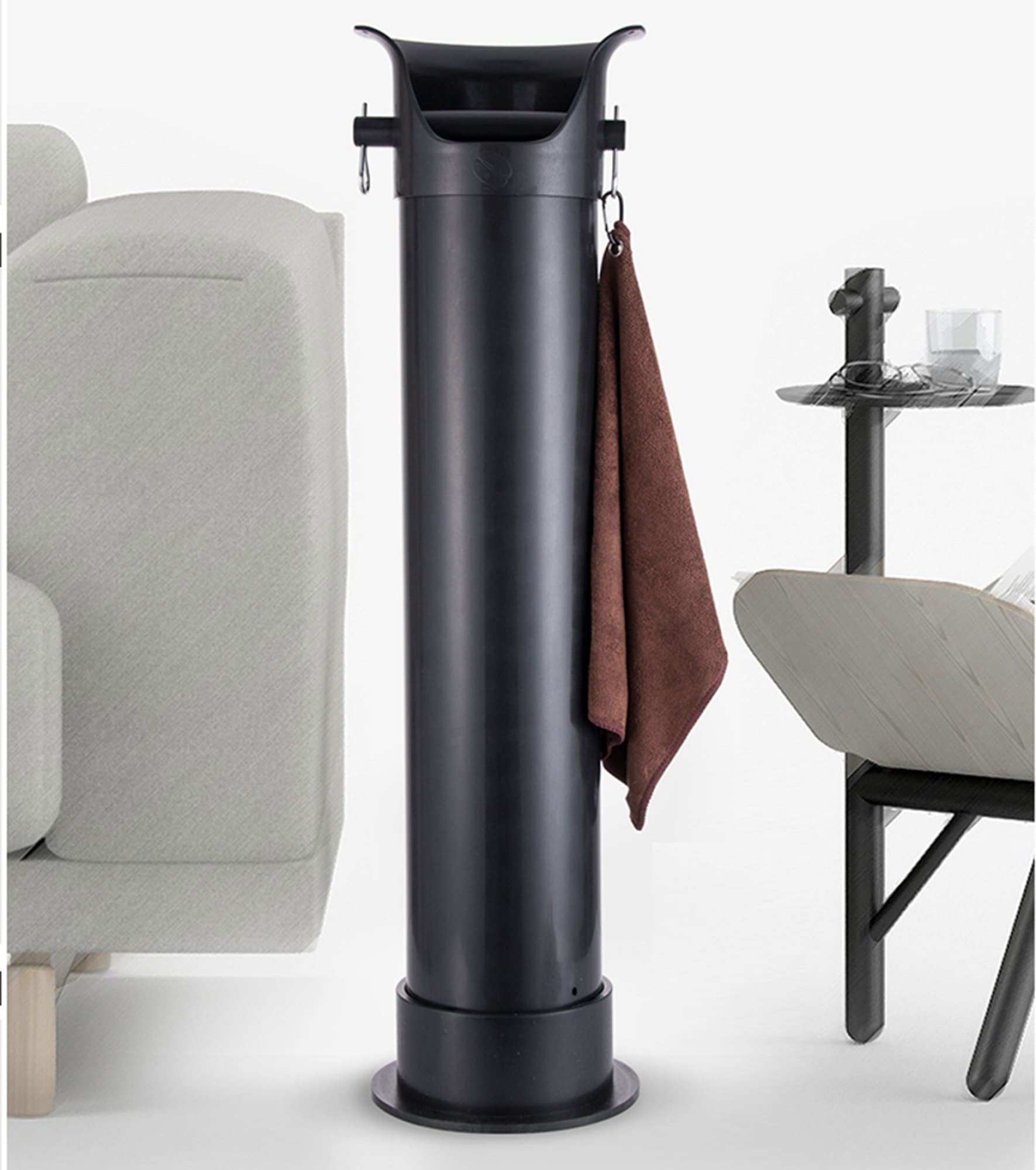 Lorigun Scatola per caffè, Cestino per caffè Espresso con Barra di Battuta in Silicone Rimovibile e Base Antiscivolo Contenitore per caffè macinato per caffetteria, casa