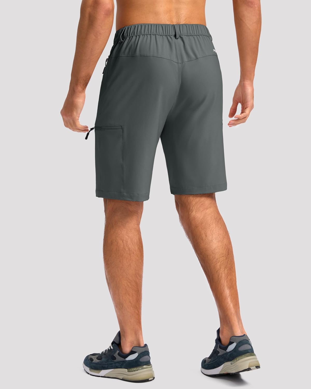 G Gradual Mens Hiking Cargo Shorts with 4 Zipper Pockets 9" Quick Dry Lightweight Casual Work Shorts for Men Golf Fishing