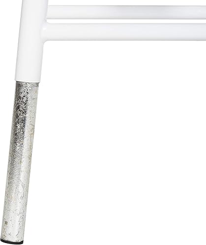 Miniatura 7 de Safavieh Home Collection Kenzie Taburete sumergido blanco y plateado blanco / plateado,Negro / Plateado,gris / plateado,Azul marino, plateado