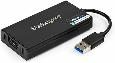 Adaptador USB 3.0 a HDMI de StarTech.com, 4K 30Hz UHD, Adaptador de pantalla USB a HDMI, Adaptador externo para Mac y Windows, TAA