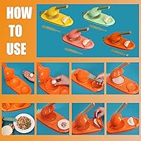 Vista 4 de Prensa para hacer albóndigas 2 en 1, fabricante manual portátil de albóndigas, prensa de albóndigas, molde de bola de masa, máquina para hacer bolas