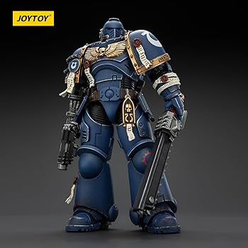 JOYTOY Warhammer 40k Space Marine 2, Ultramarines Brother Chairon