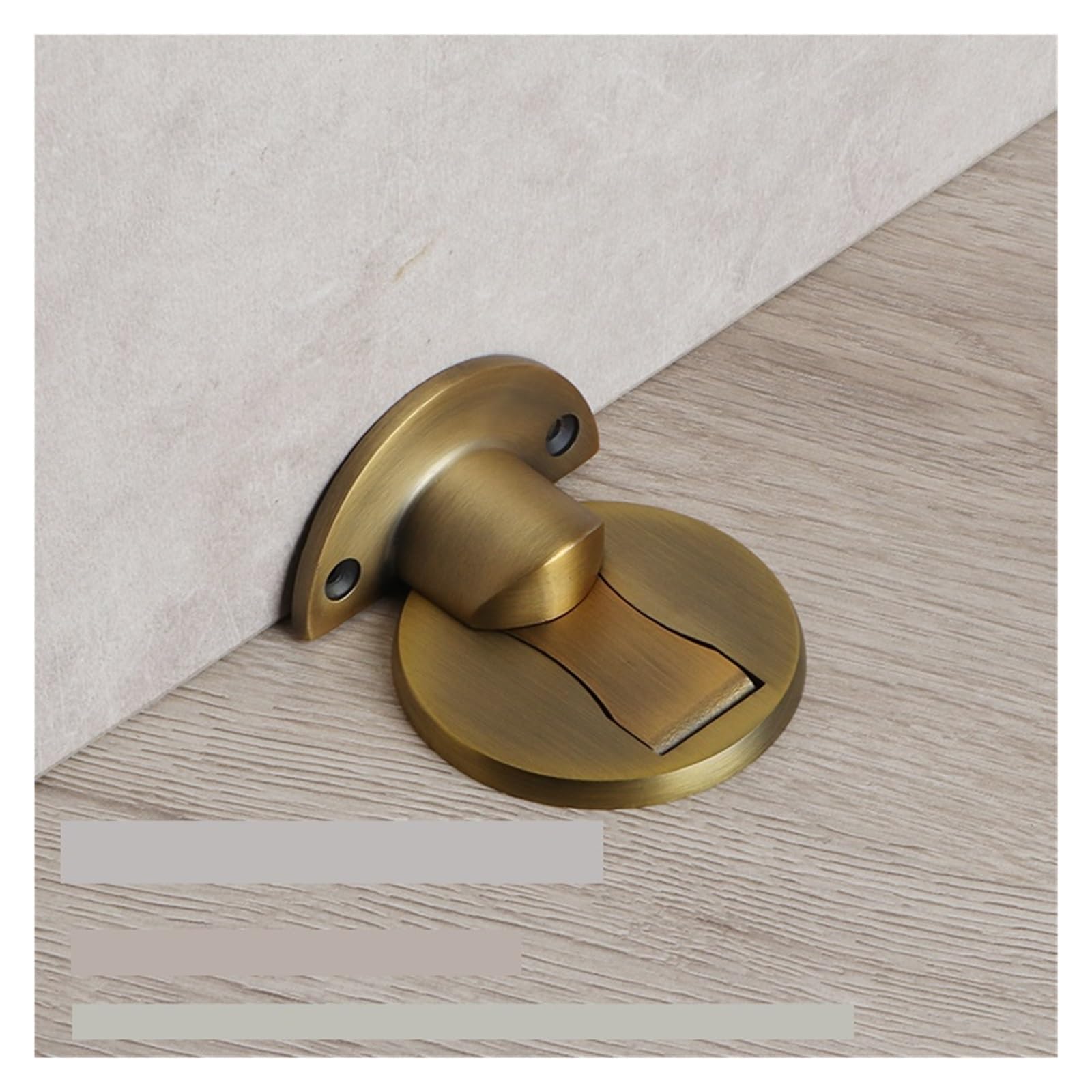 Sjloynwq Yellow Bronze Door Stopper 304 Stainless Steel Punch-Free Invisible(Yellow Bronze)
