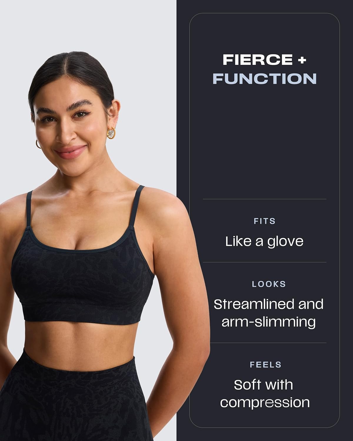 Aoxjox Workout Seamless Camo Sports Bra for Women Adjustable Fitness Exercise Gym Bras Yoga Crop Tank - Image 3