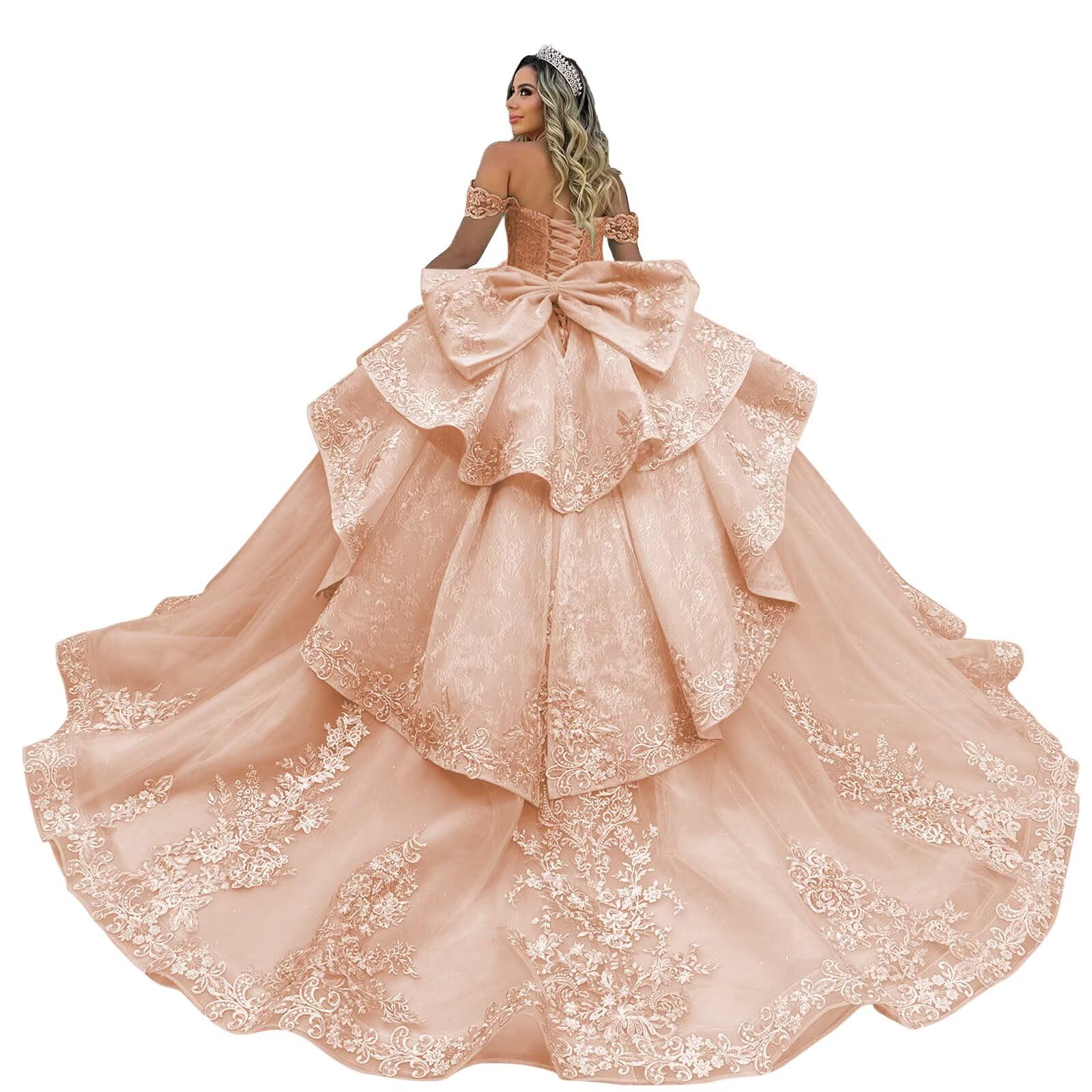 Zhangyo Off Shoulder Quinceanera Dress