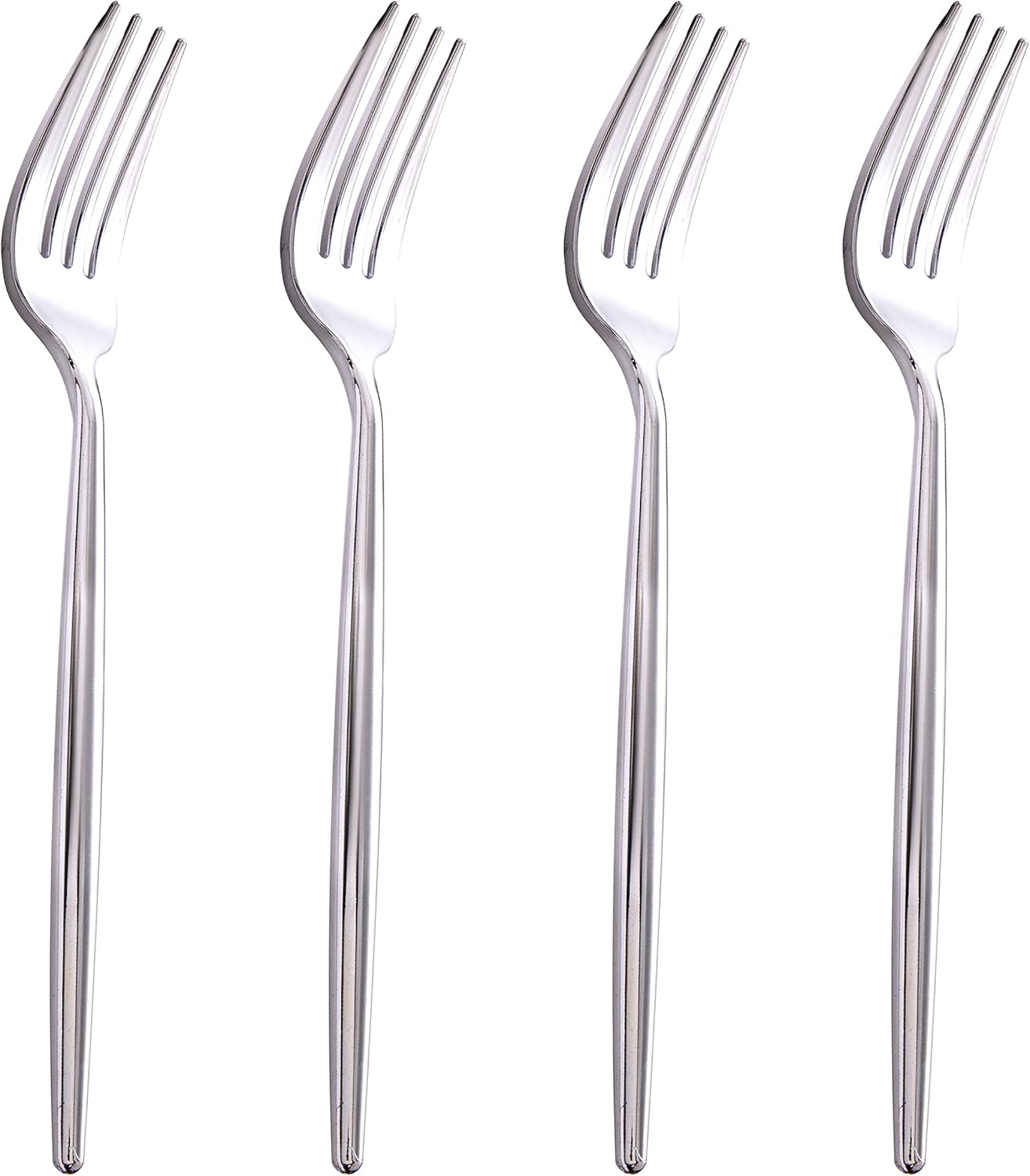 UQE 180Pcs Silver Plastic Forks, Disposable Heavy Duty Plastic Forks, Heavyweight