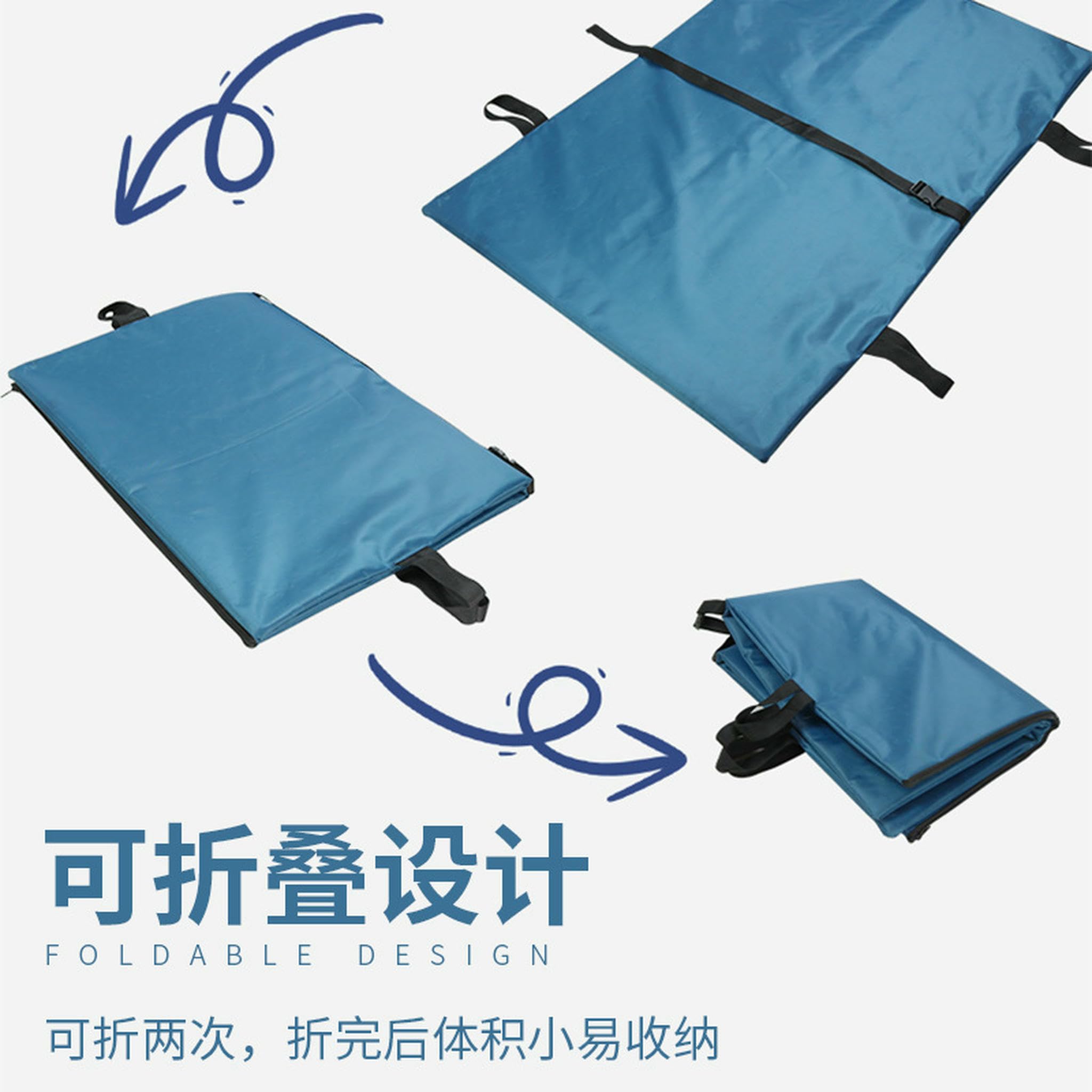 Articoli per Animali Domestici Pet Pieghevole Portatile Riutilizzabile First Aid Stretcher, Stretcher Barella di Emergenza Spessa E Rinforzata-Blu