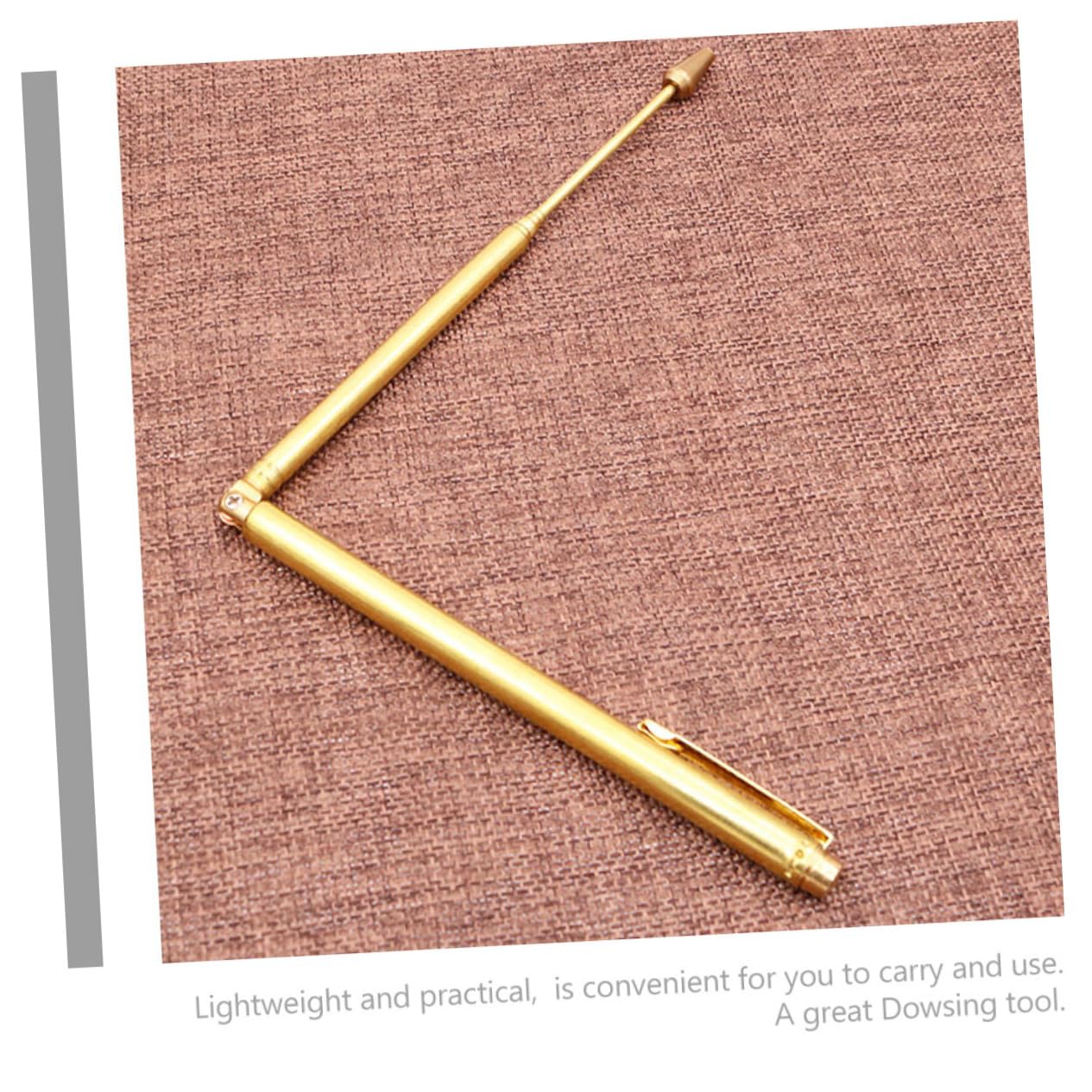 Housoutil Portable Dowsing Rods Metal Divining Measuring Rods for Water Source Detection and Energy Work