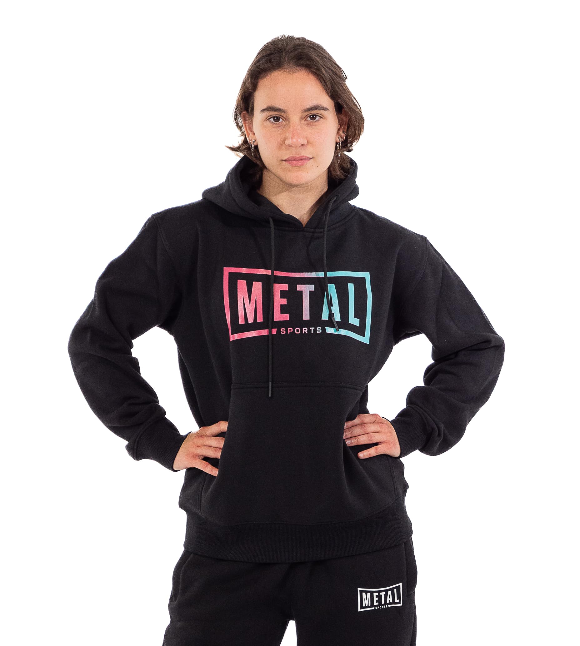 METAL BOXE Sudadera con Capucha de algodón