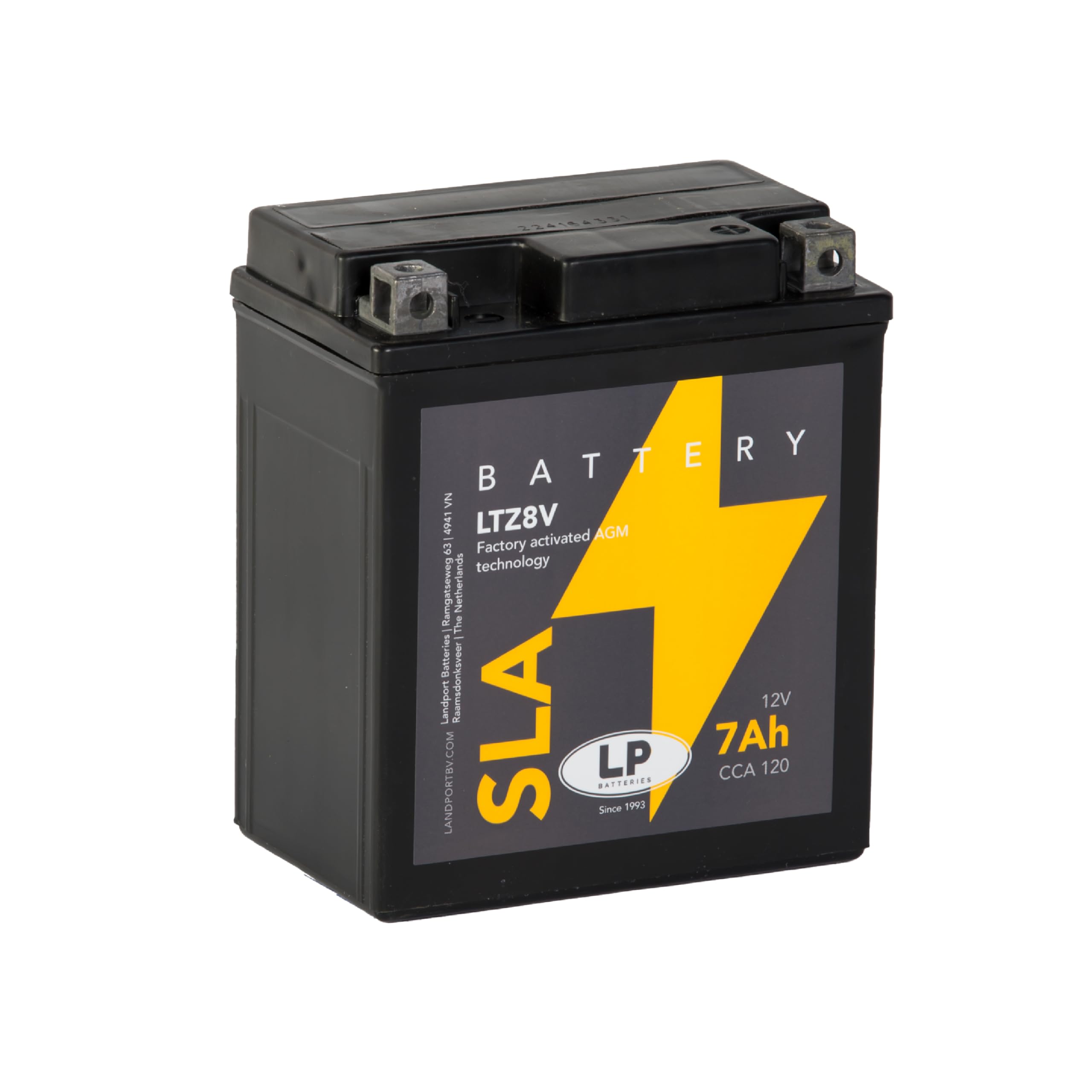 LANDPORT Batterie LTZ8V 12V 7Ah kompatibel für Honda CBF 500, CMX, CRF 250, Forza 125, PCX 125 150, SH Scoopy, Yamaha MT-03, X-Max 125 300