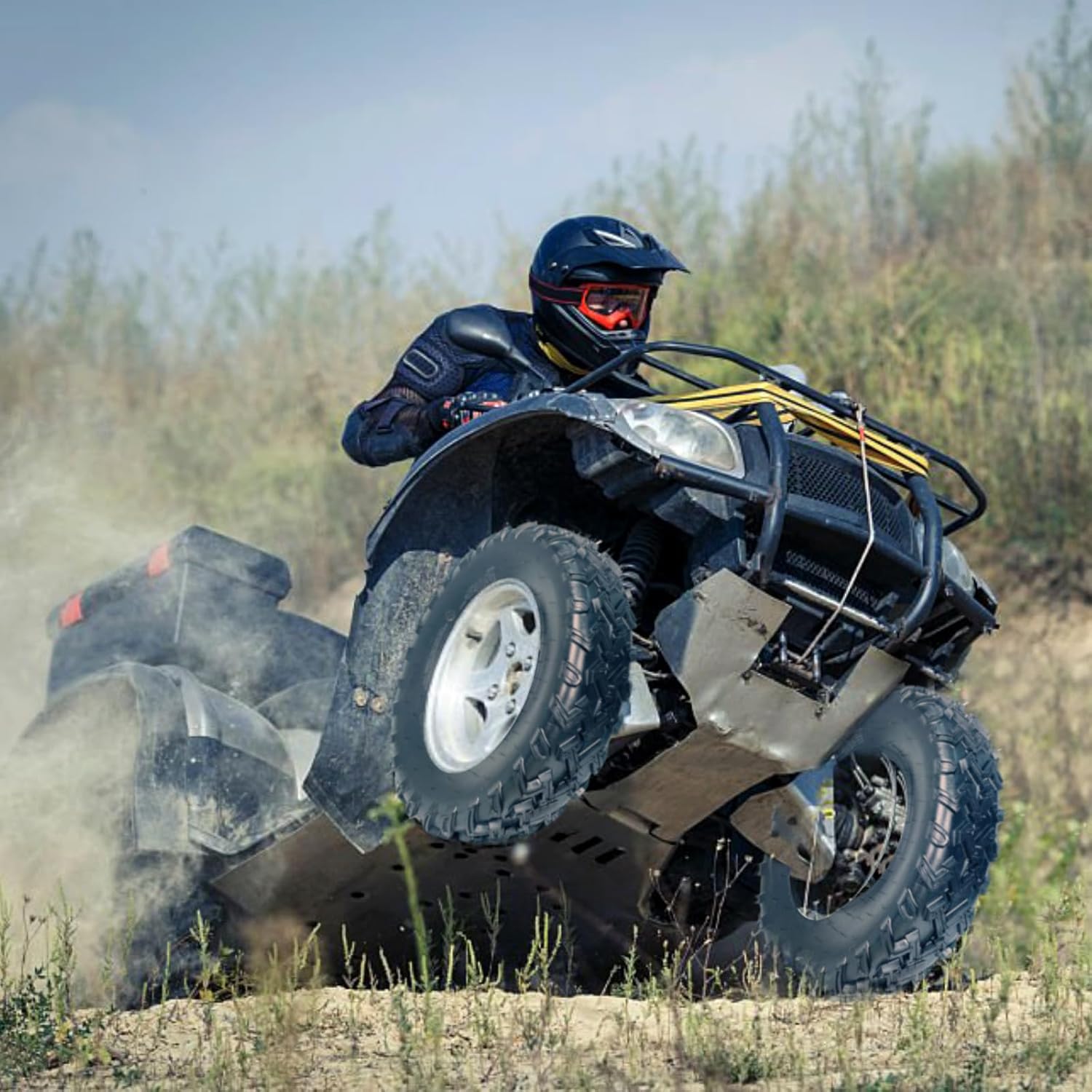 GarveeTech ATV/UTV Tires, Set of 4-23x7-10 Front & 22x10-10 Rear All-Terrain Tires, 6-Ply Tubeless, for Off-Road, Mud, Dirt and Trails