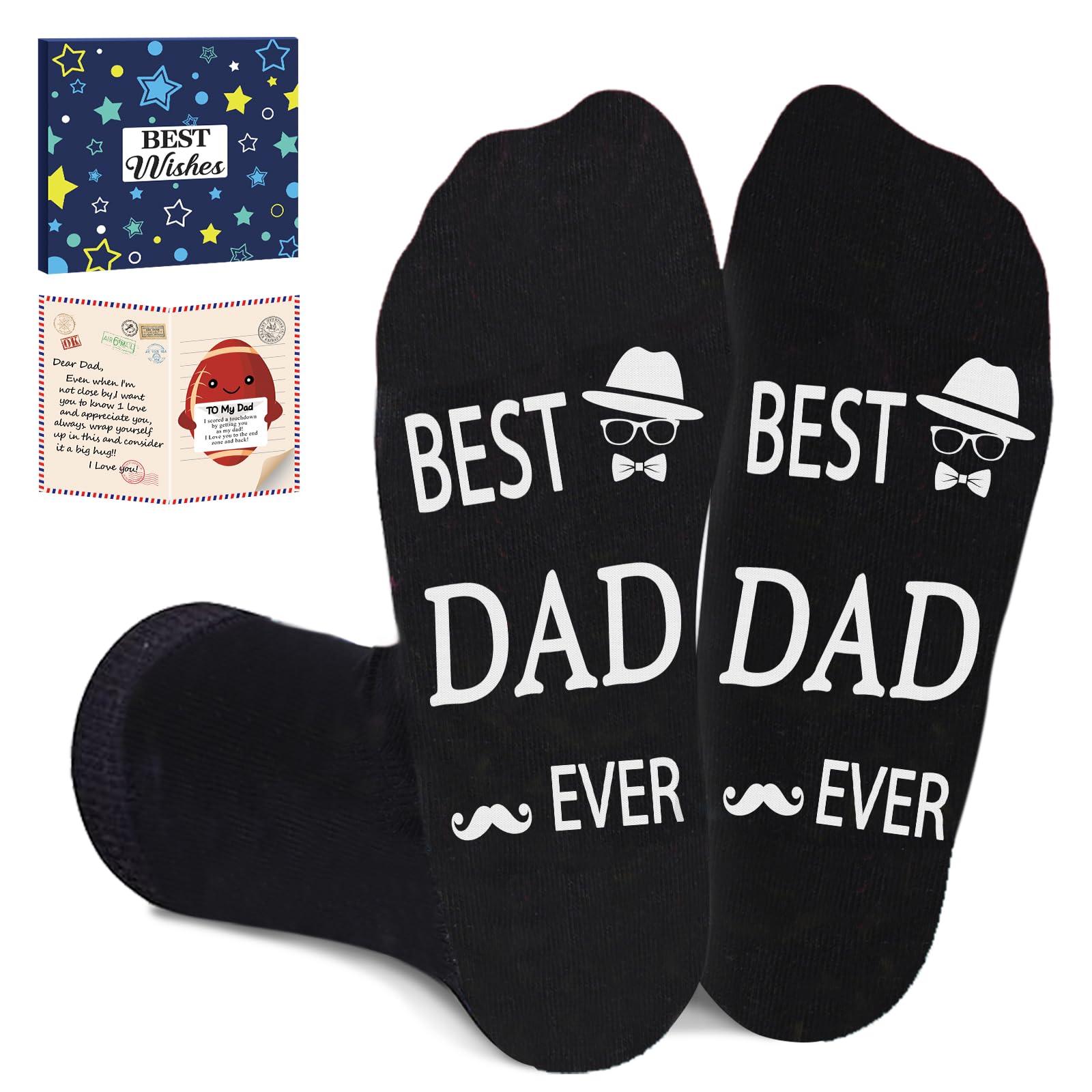 Juesly Men's Funny Socks Gift Set for Dad, Husband,Grandpa Birthday