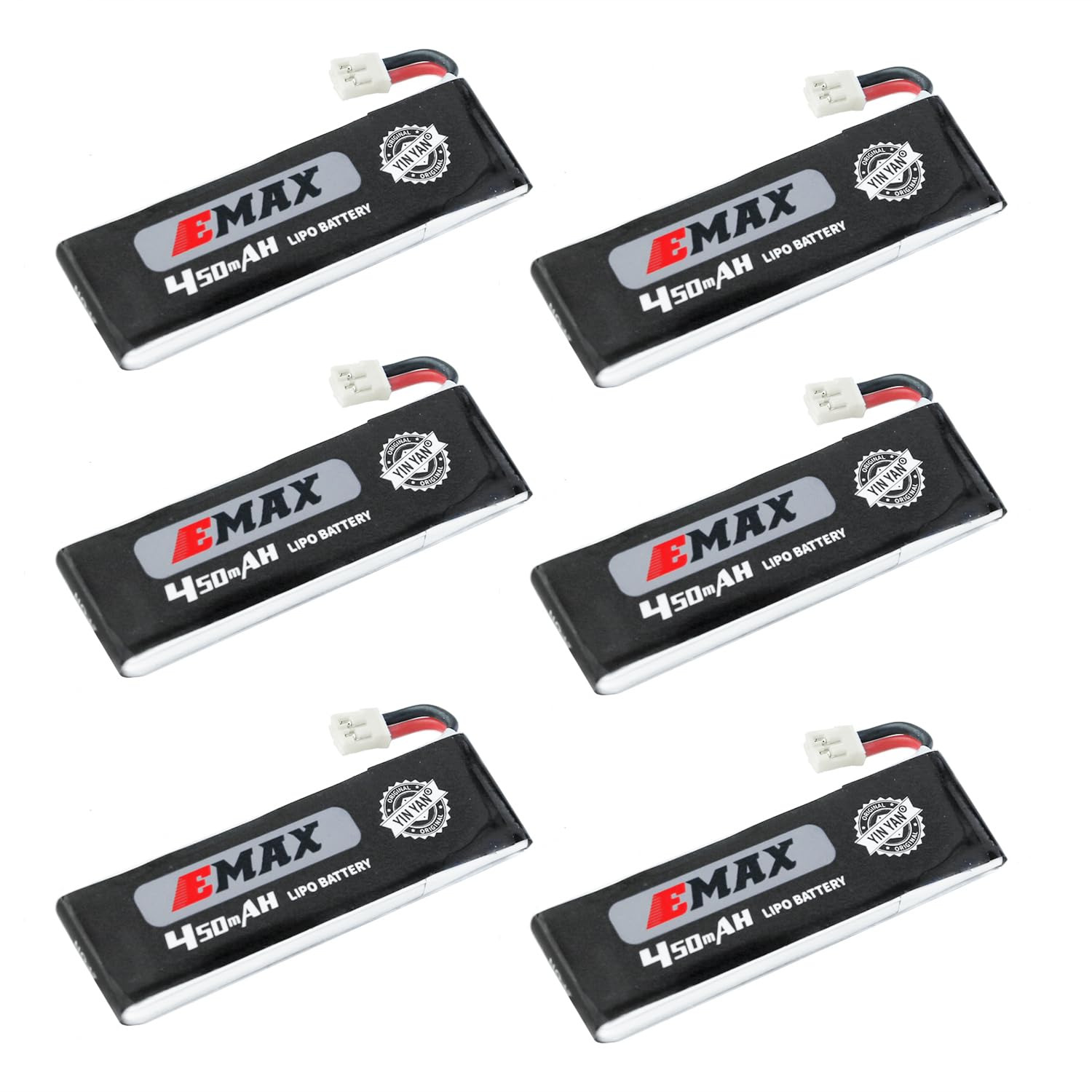 Sologood6pcs Emax 450mah 1s Lipo Battery 8v Hv 80c Desertcart