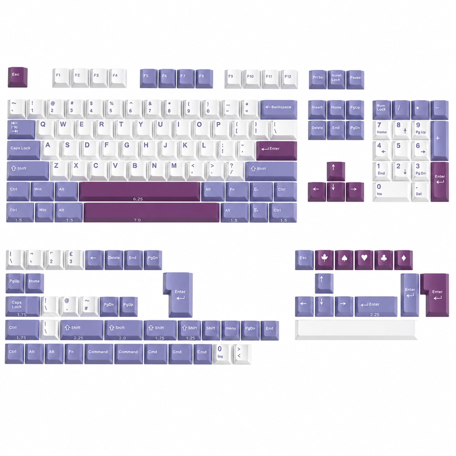 Fogruaden PBT Keycaps Set, Cherry Profile Custom Keycap for Mechanical Keyboard Keycaps(Cherry Rabbit)
