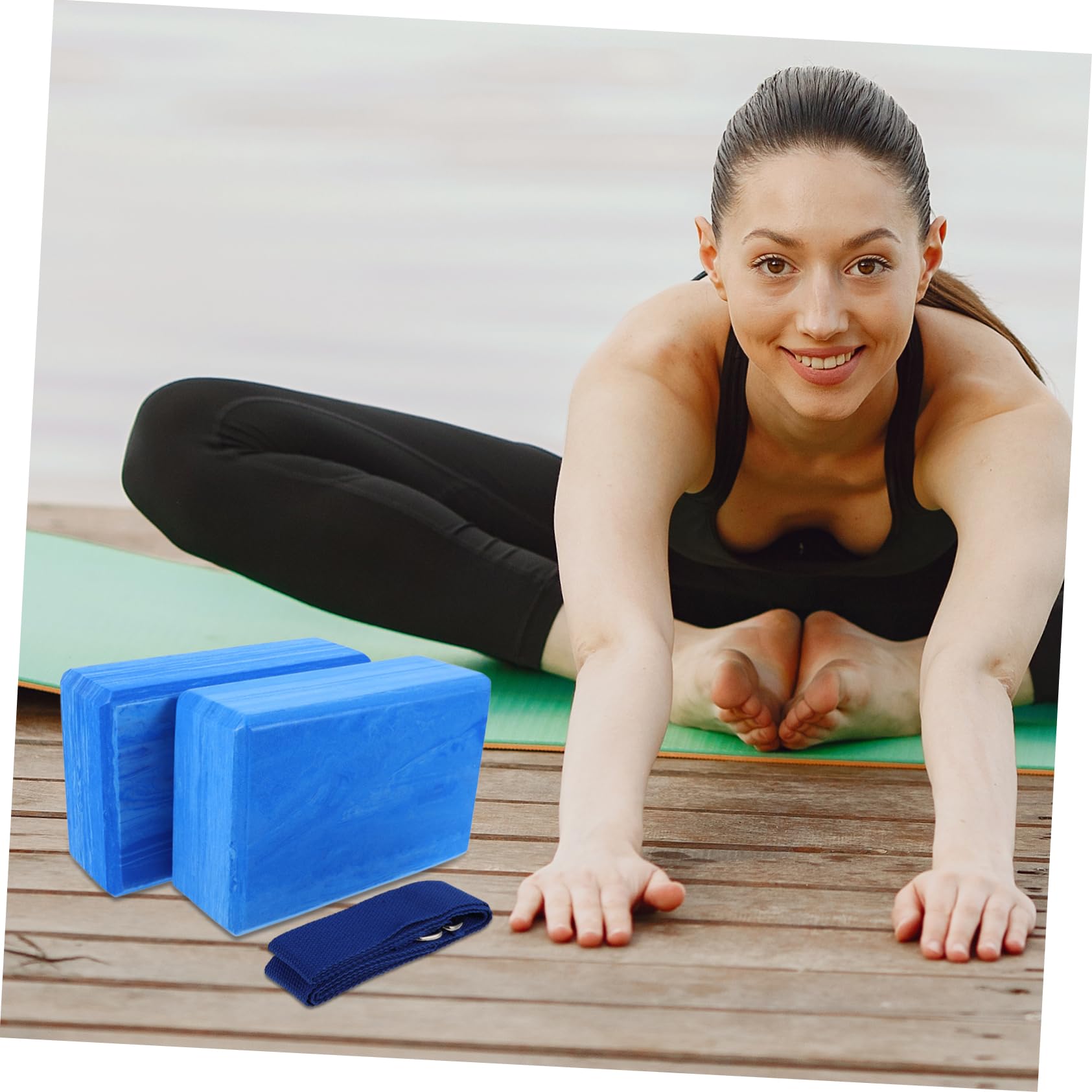JOINPAYA 1 Set High Density Yoga Training Block Portable Dancing Train Brick for Dancer for Stretching Gym Exercises and Flexibility Enhancement