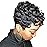 MOONSHOW Short Pixie Wigs for Black Women Short Black Curly Pixie Wig Synthetic Short Hair Wigs for Black Women Natural Wavy Black Pixie Cut Wig (Natural Black)