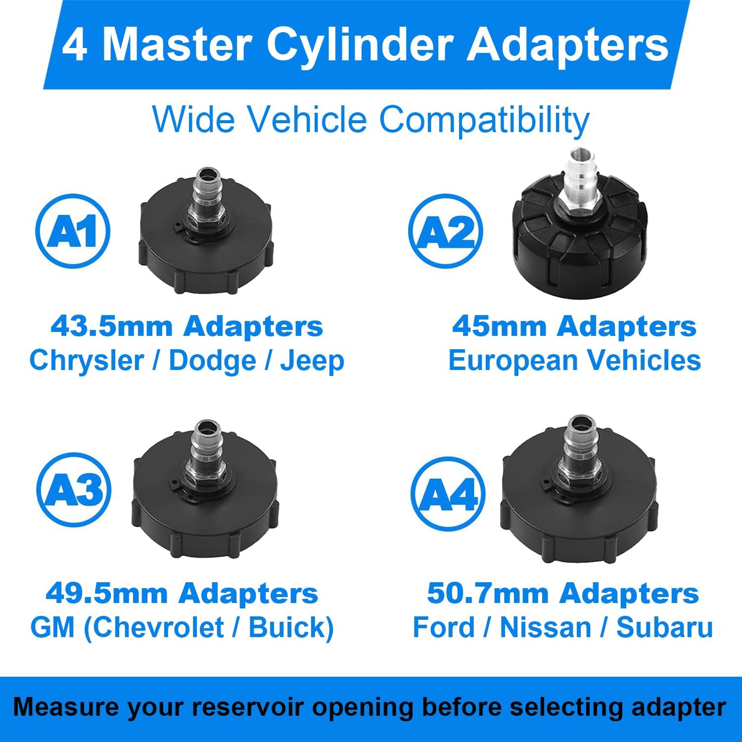 3L Brake Bleeder Kit, Manual Pressure Bleeder with 1L Catch Bottle & 4 Master Cylinder Adapters, Power Brake Bleeder Tool for Brake & Clutch Fluid Service, One-Person Bleeder for Cars & SUVs
