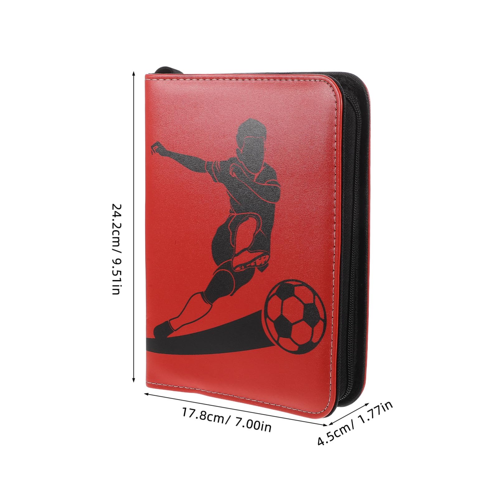 WOONEKY Álbum de Tarjetas Coleccionables para Fútbol y Deportes Carpeta Protectora de Resistente y Portátil para Coleccionistas y Almacenamiento Seguro de Cromos