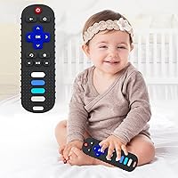 Vista 20 de YAPROMO 2Pcs Baby Teething Toys - TV Remote Control Shaped Teethers for 3-18 Babies, Food-Grade Remote Teethers, BPA-Free