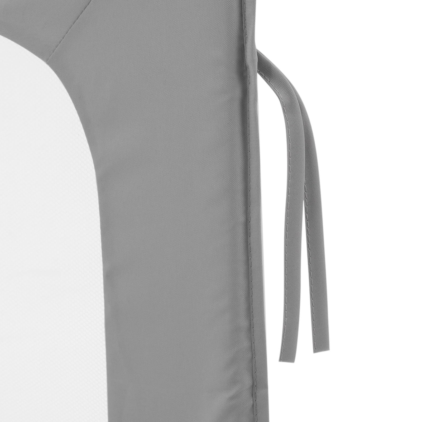 Griglia per lettino, regolabile, pieghevole, alta protezione dalle cadute per bambini, con rete traspirante, 150 x 60 cm, colore grigio